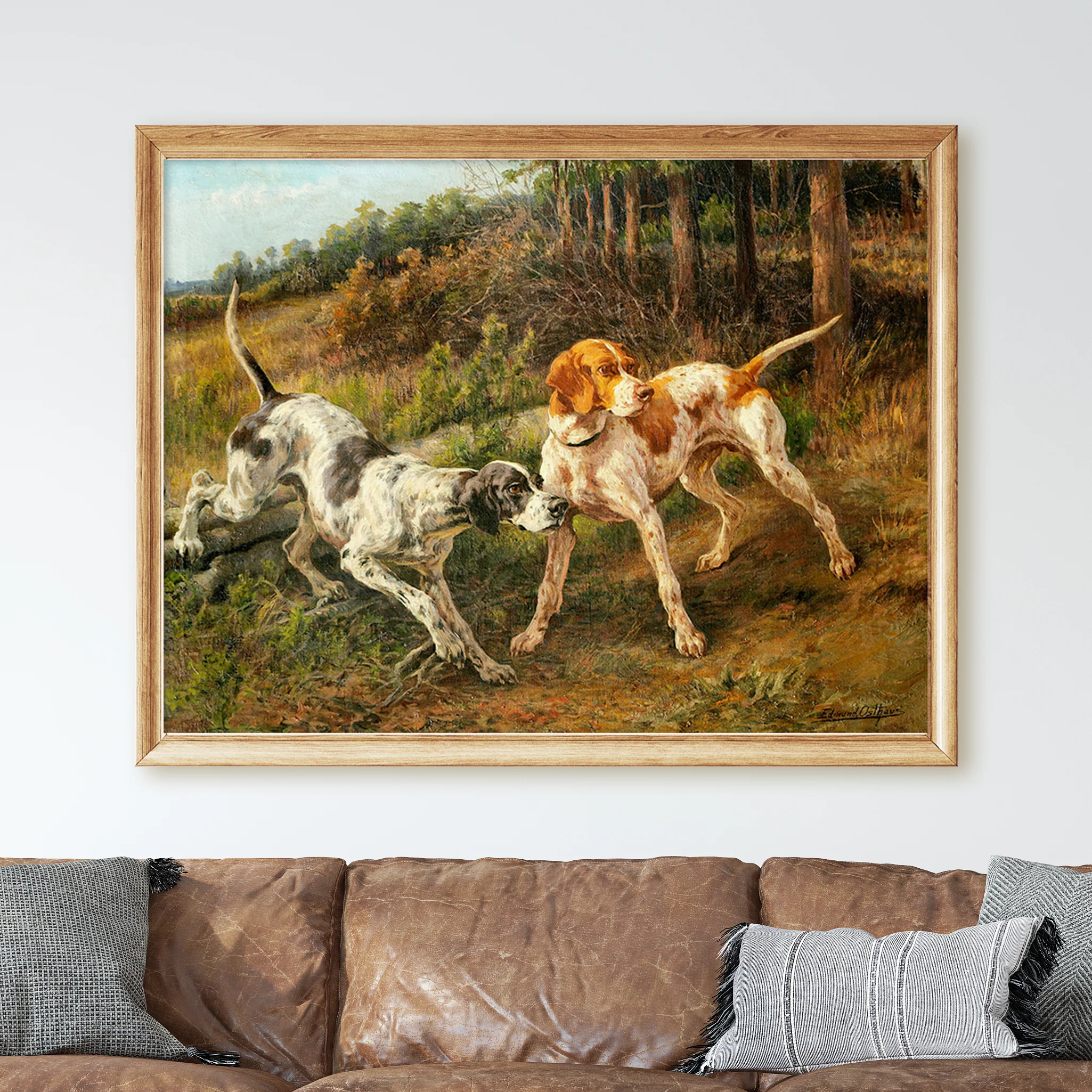 Two Pointers - Victorian Hunting Dogs by Edmund Henry Osthaus - Image 2