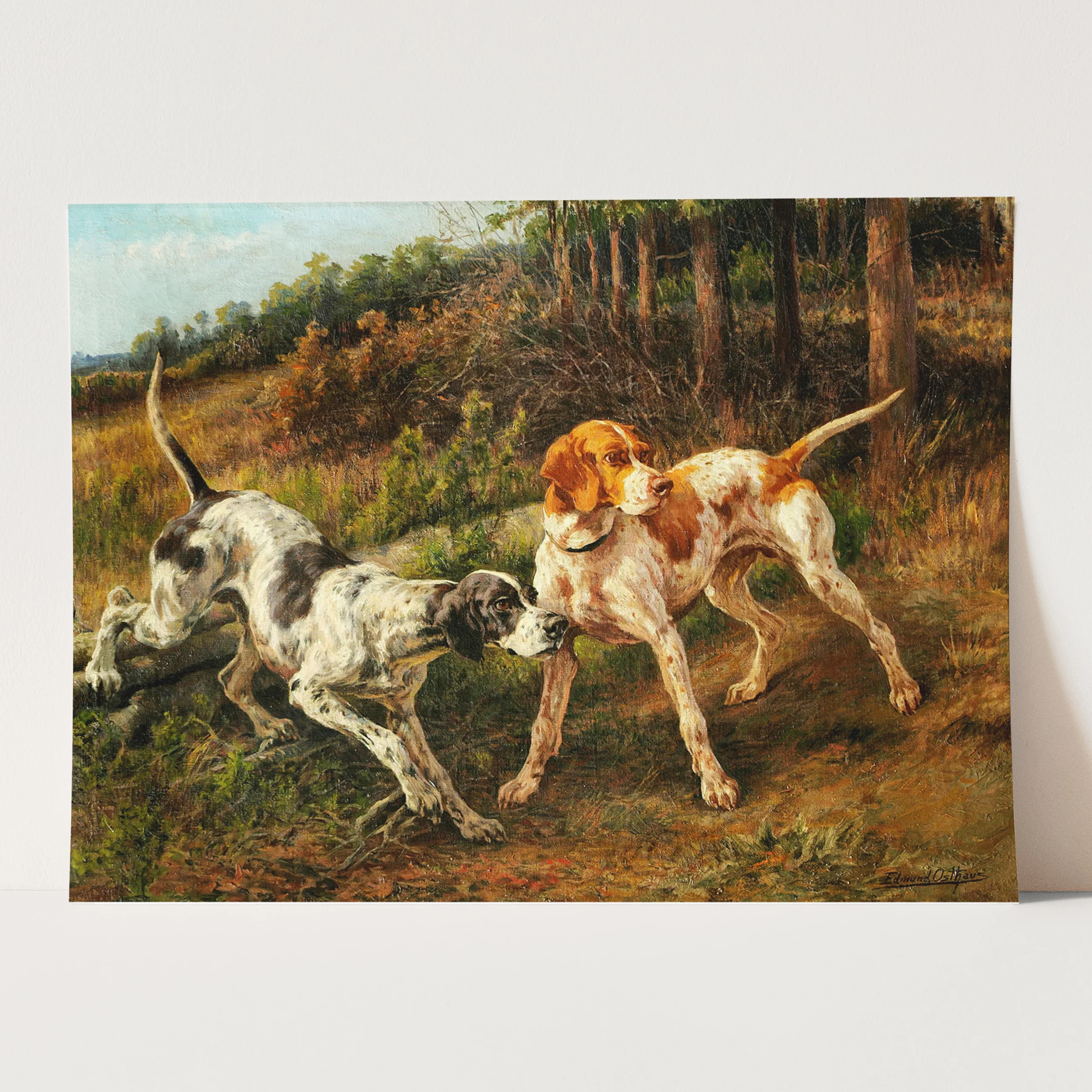 Two Pointers - Victorian Hunting Dogs by Edmund Henry Osthaus - Image 3