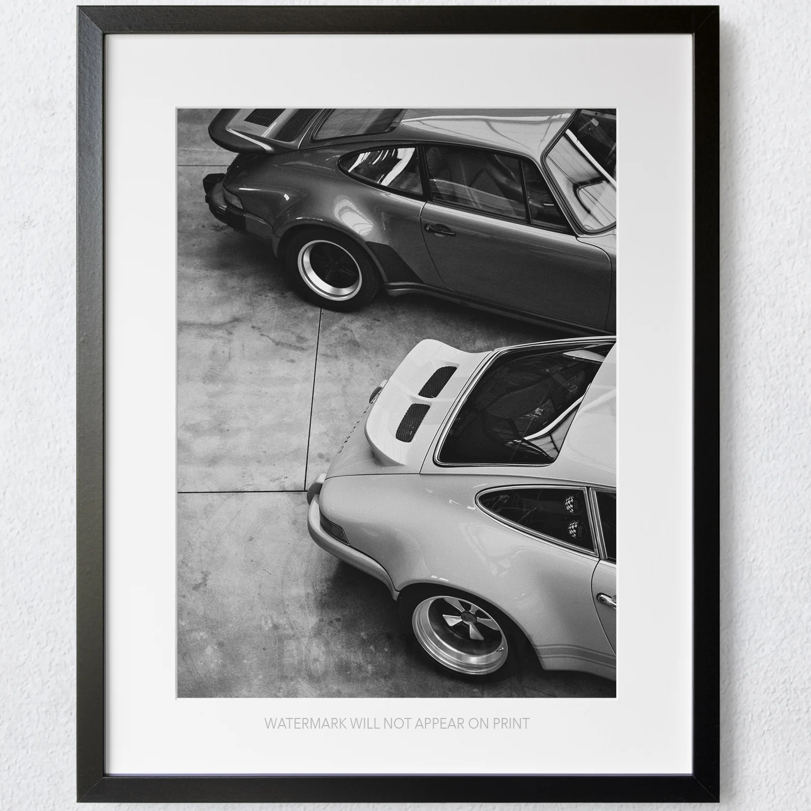 Two Porsche 911 Rear View Vintage Cars - Image 3
