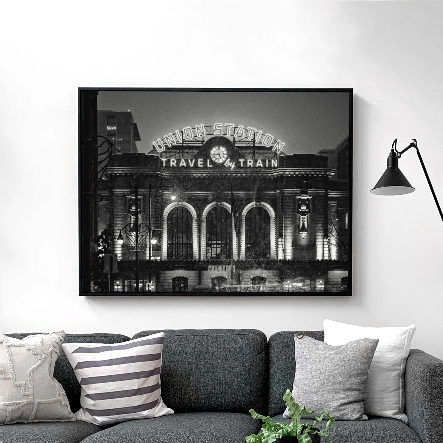 Union Station - Denver - Black & White - Image 2