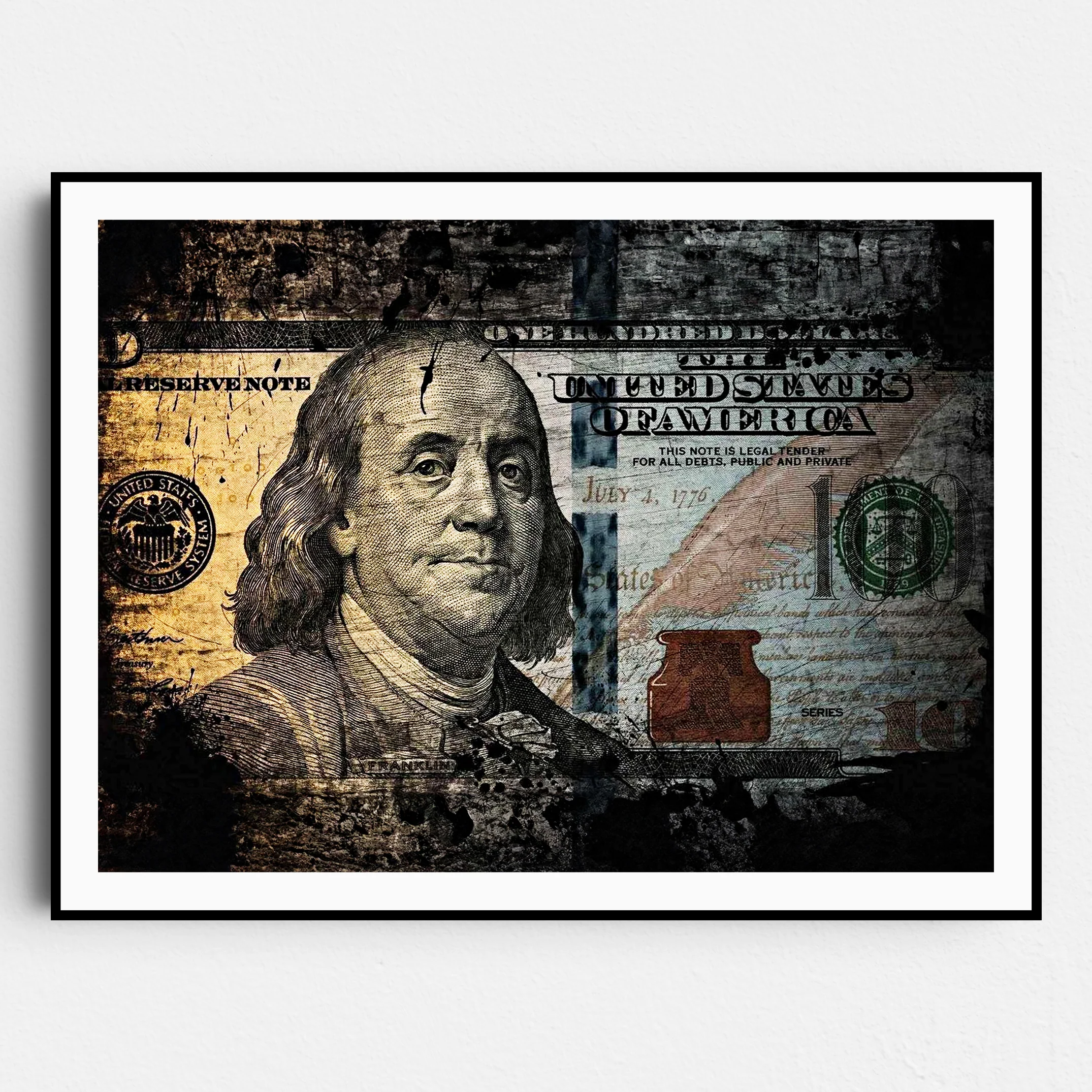 United States One Hundred Dollar Bill - Benjamin Franklin