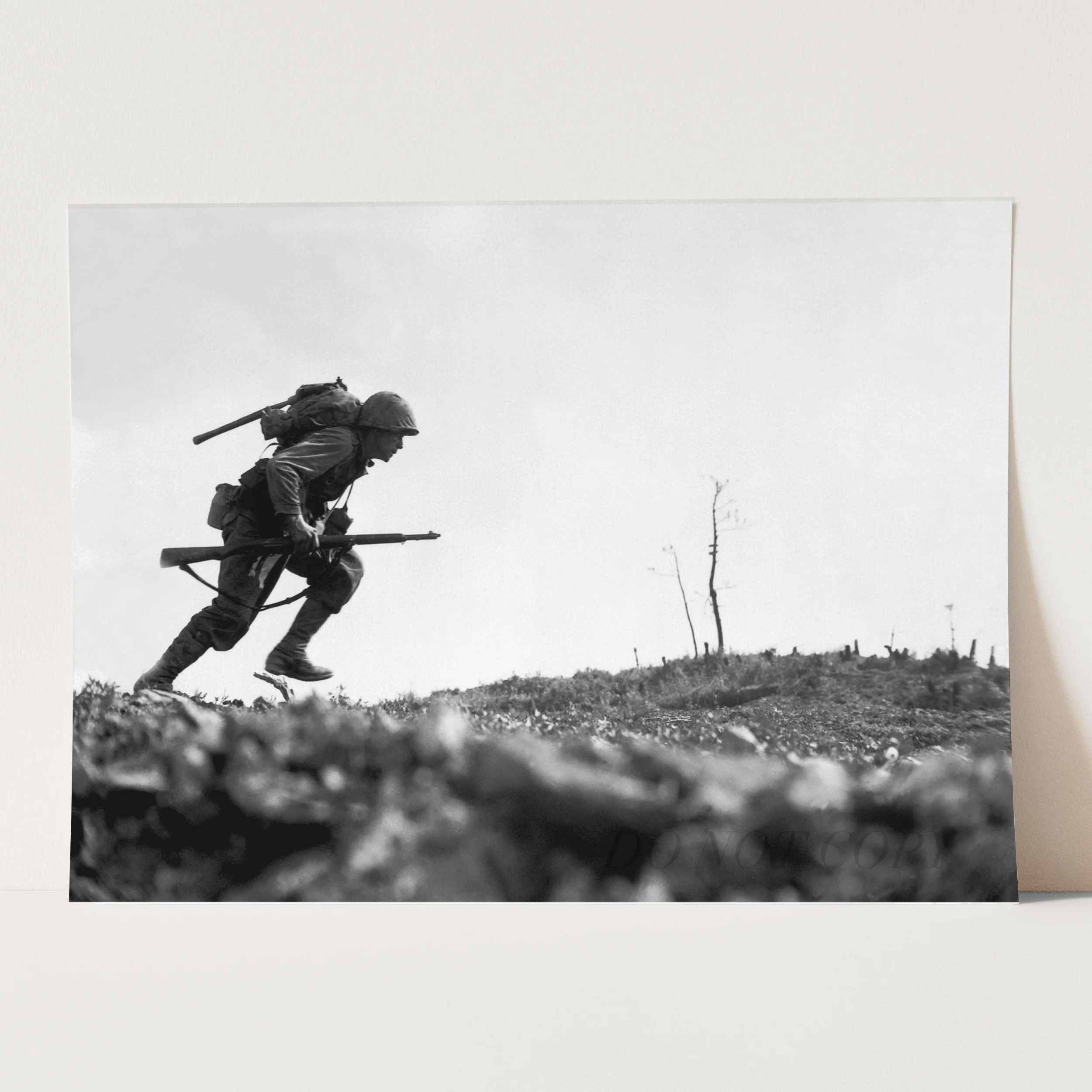 US Marine Dashes Through Valley Of Death, World War Two - Image 3
