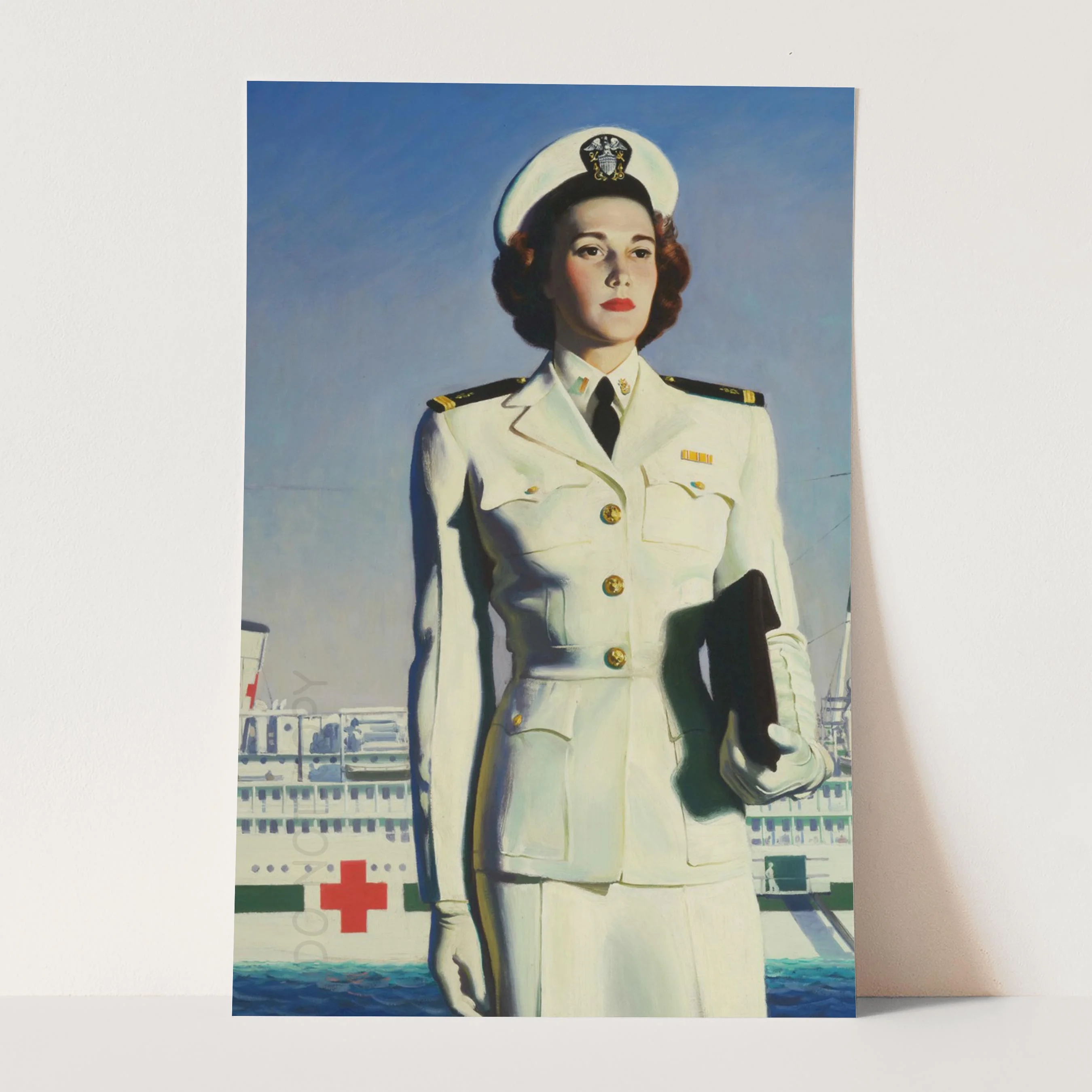 US Navy Nurse with Hospital Ship - Image 3