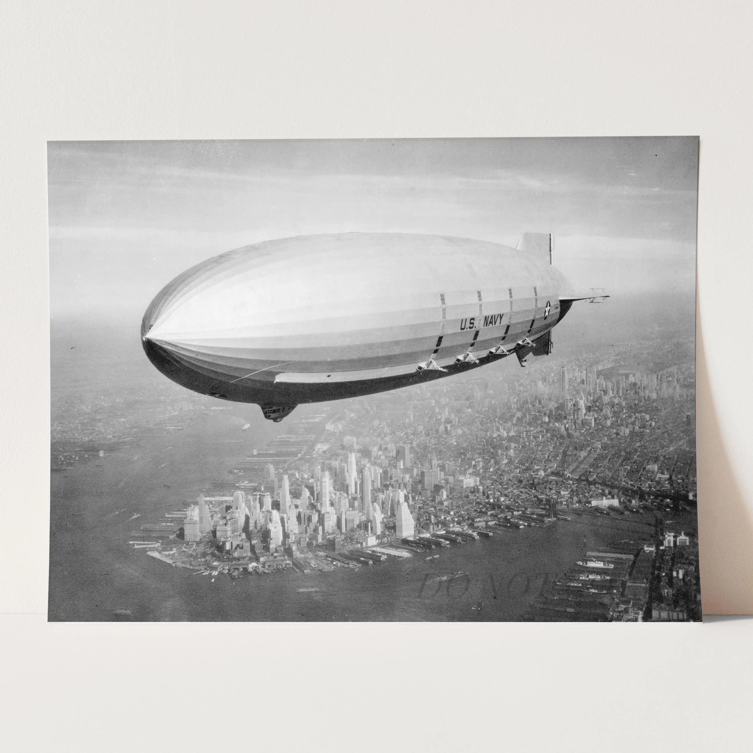 USS Macon Zeppelin Over New York City, 1933 - Image 3