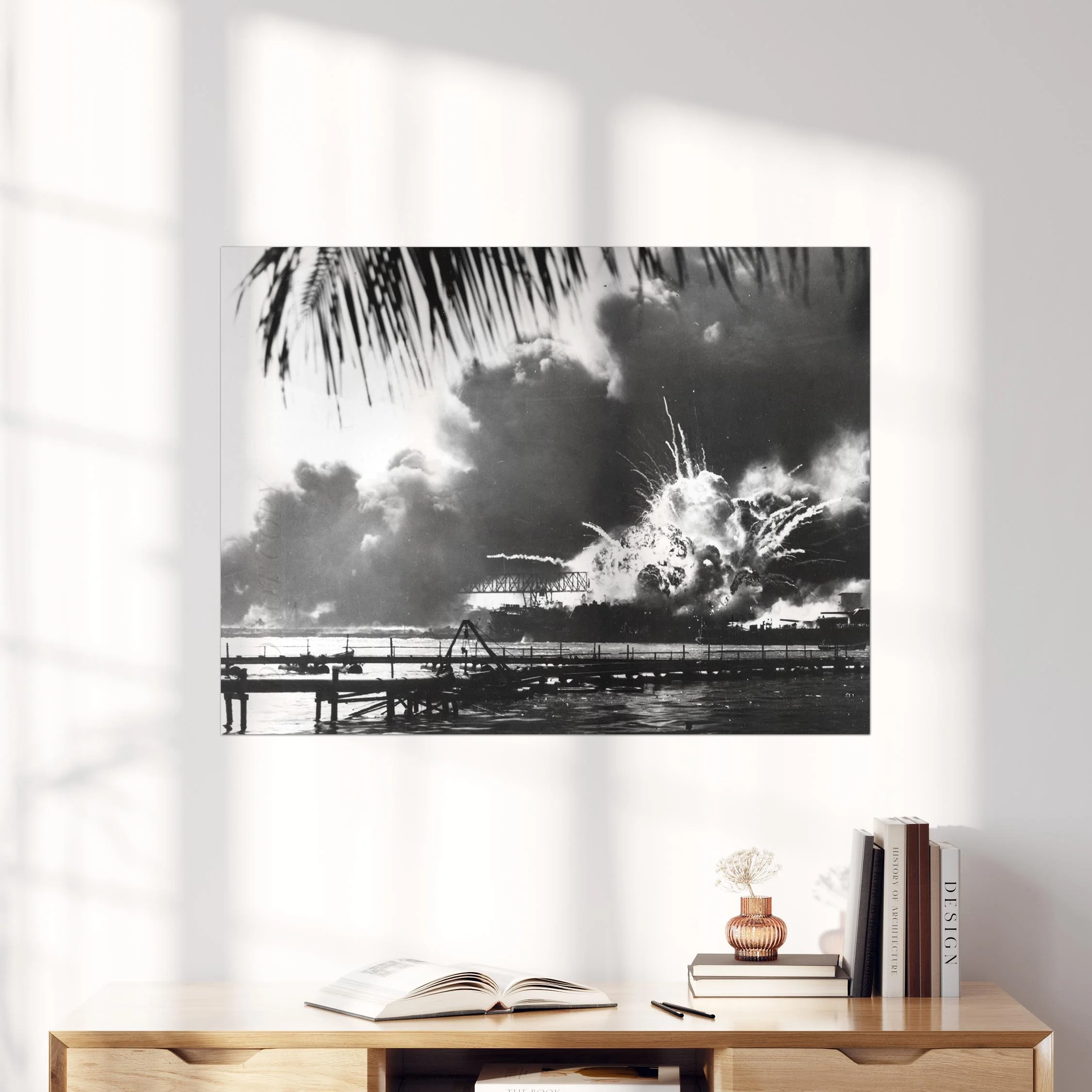 USS Shaw Exploding at Pearl Harbor - Image 4