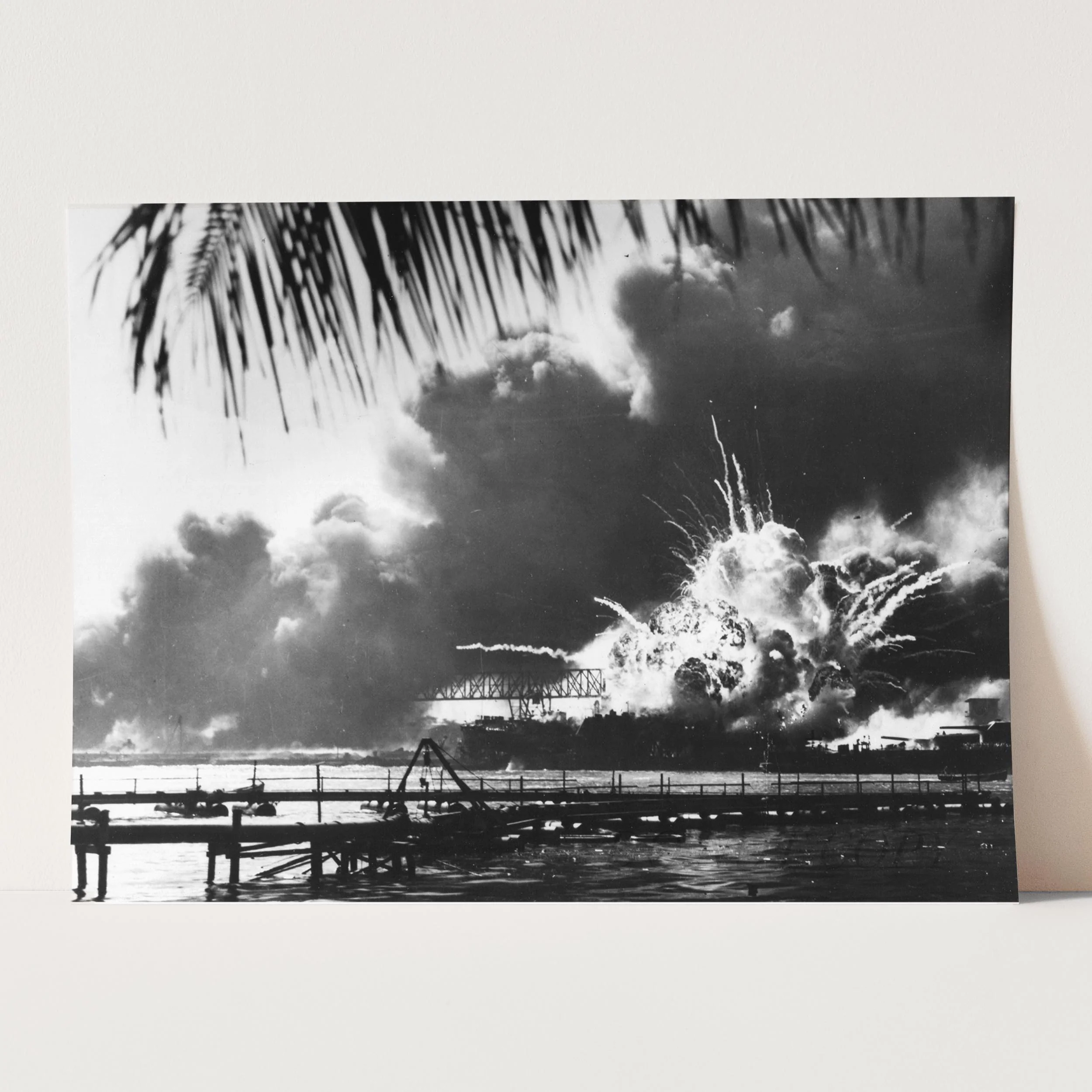 USS Shaw Exploding at Pearl Harbor - Image 5