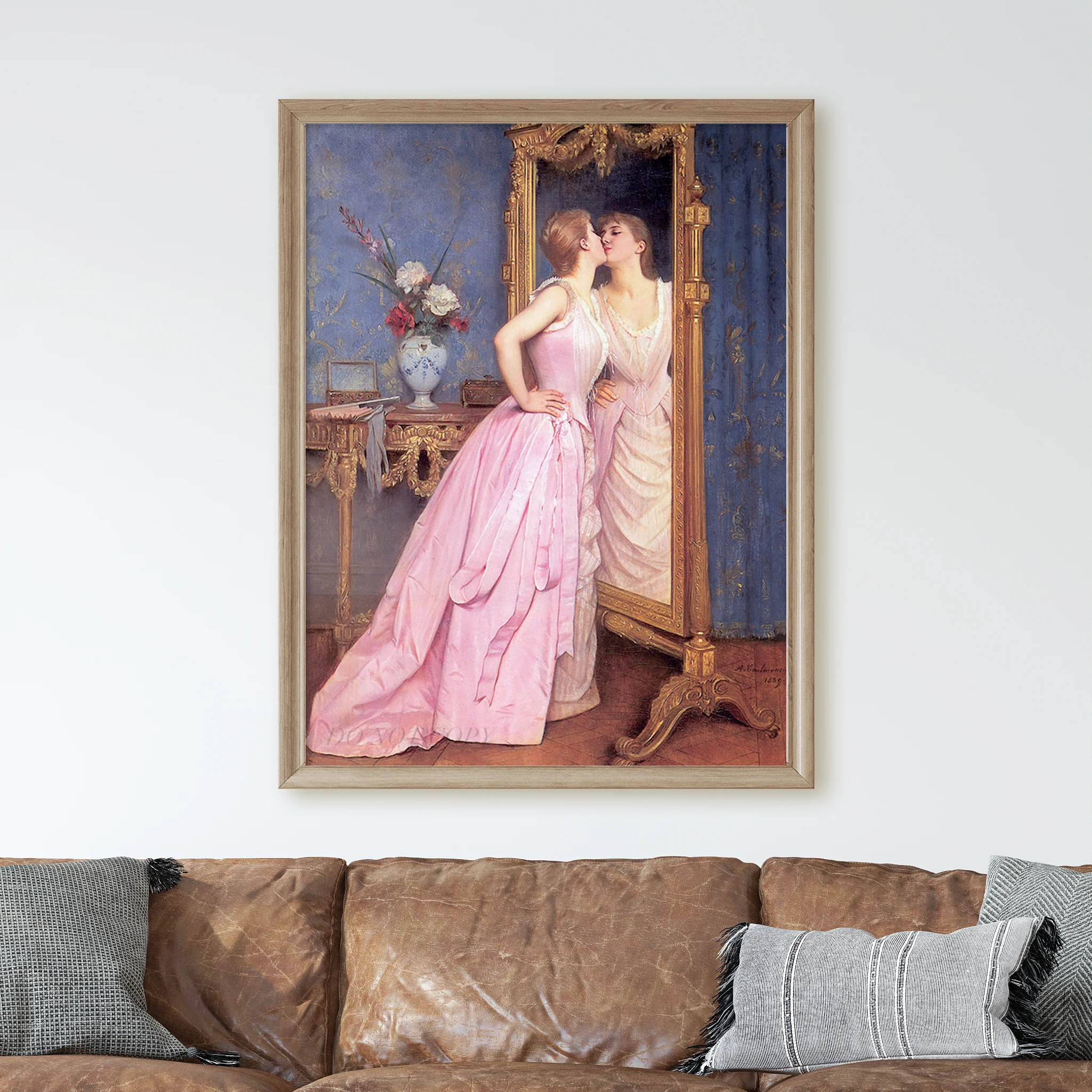 Vanity (1889) by Auguste Toulmouche - Image 2