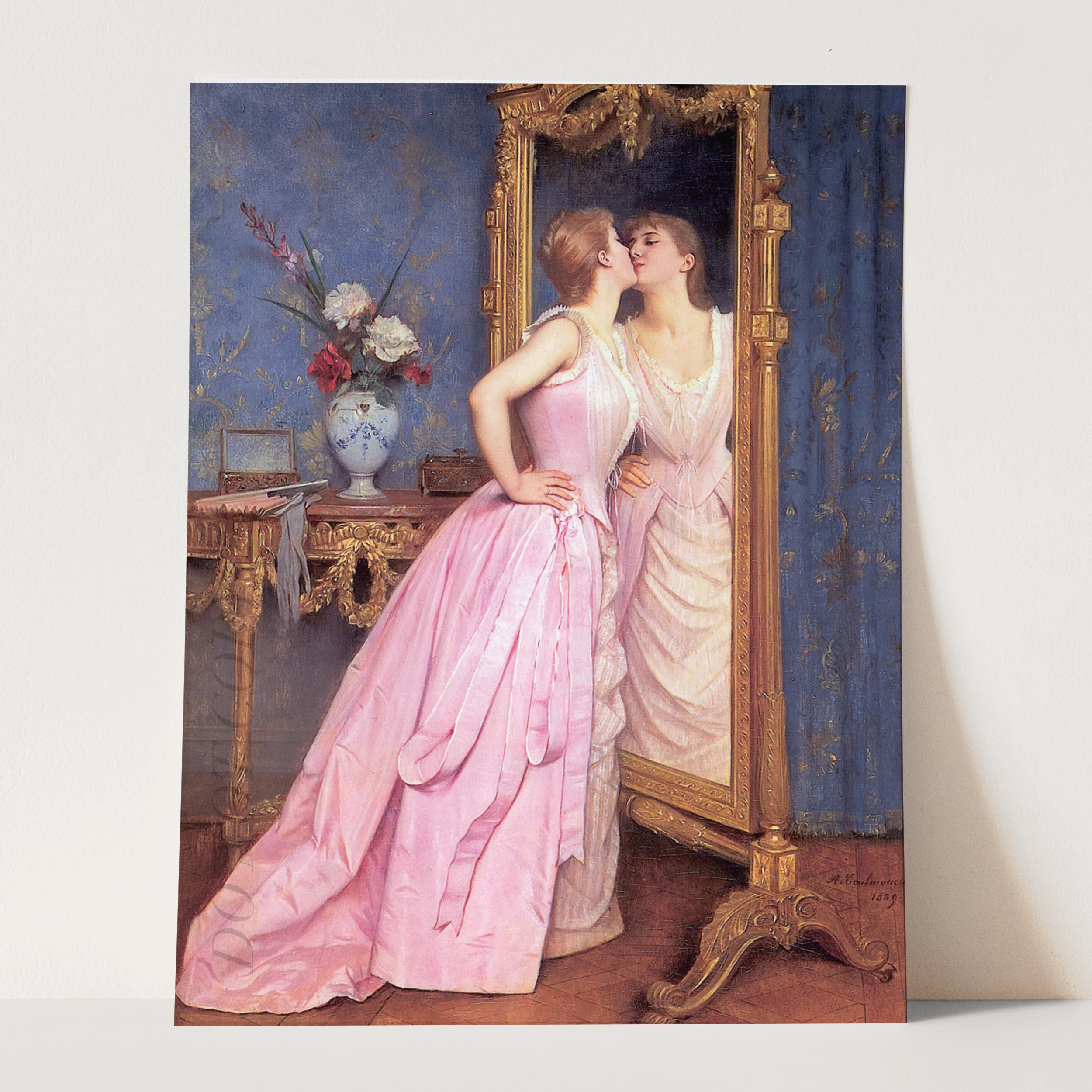 Vanity (1889) by Auguste Toulmouche - Image 3