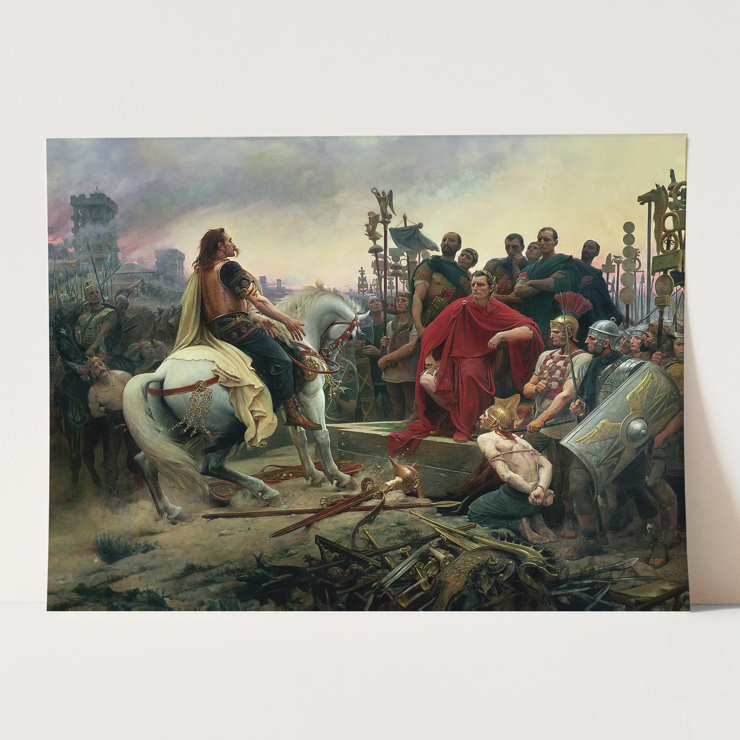 Vercingetorix throws down his arms at the feet of Julius Caesar - Image 3