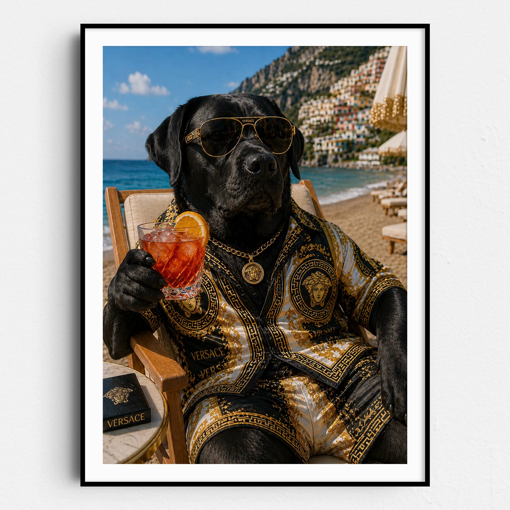 Versace Black Labrador Retriever - Life's A Beach