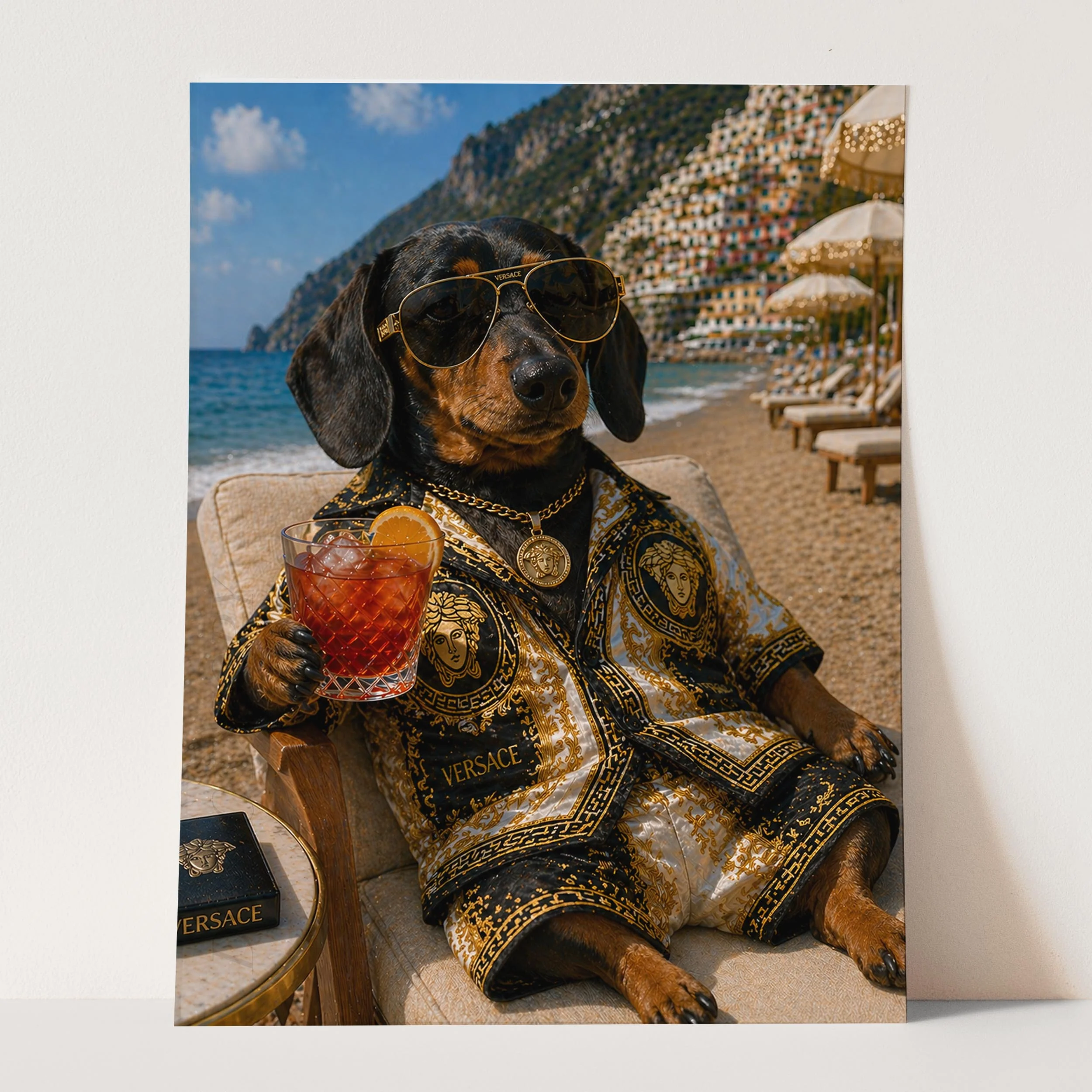 Versace Dachshund - Life's A Beach - Image 3