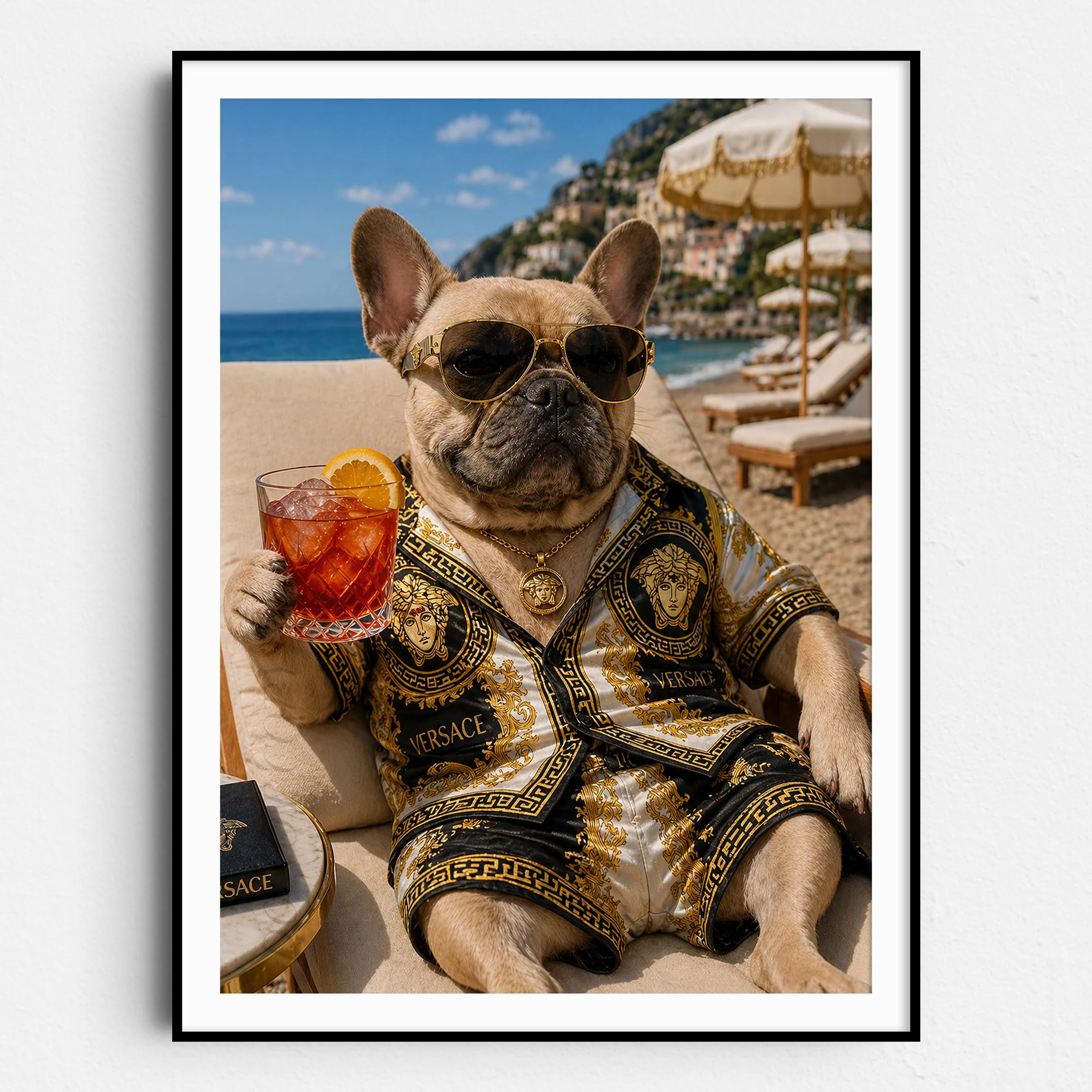 Versace French Bulldog - Life's A Beach
