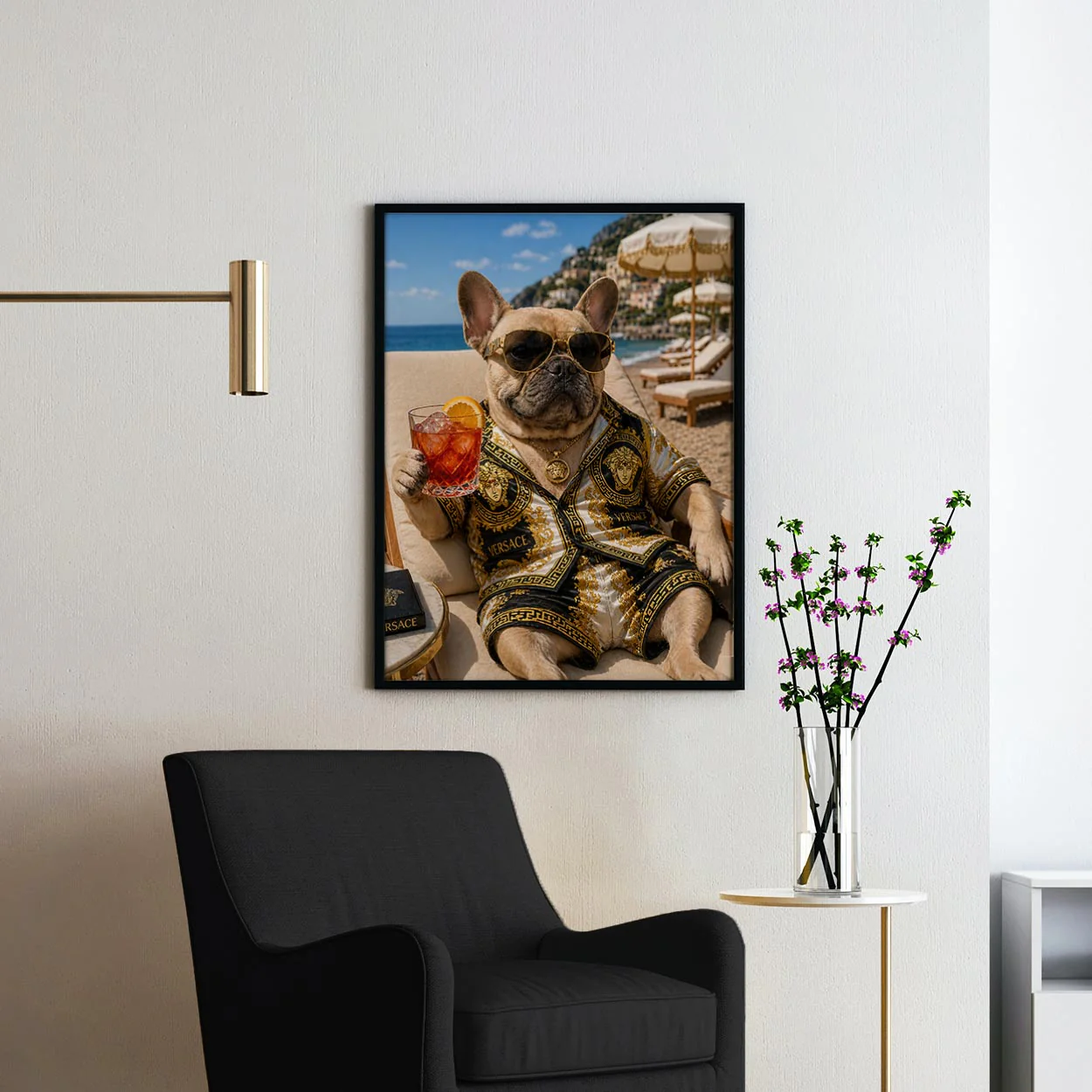 Versace French Bulldog - Life's A Beach - Image 2