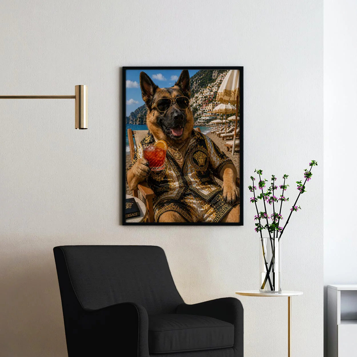 Versace German Shepherd - Life's A Beach - Image 2