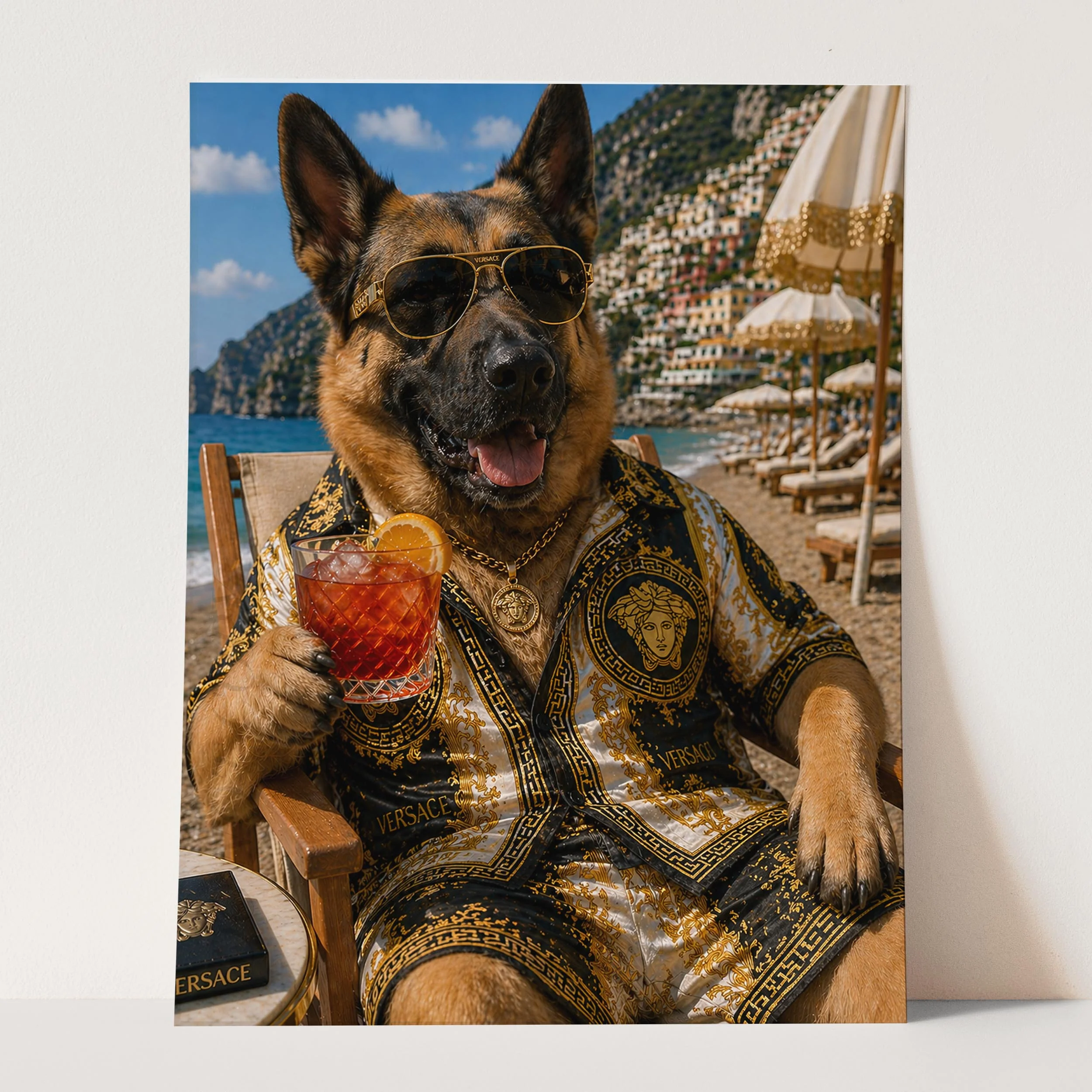 Versace German Shepherd - Life's A Beach - Image 3