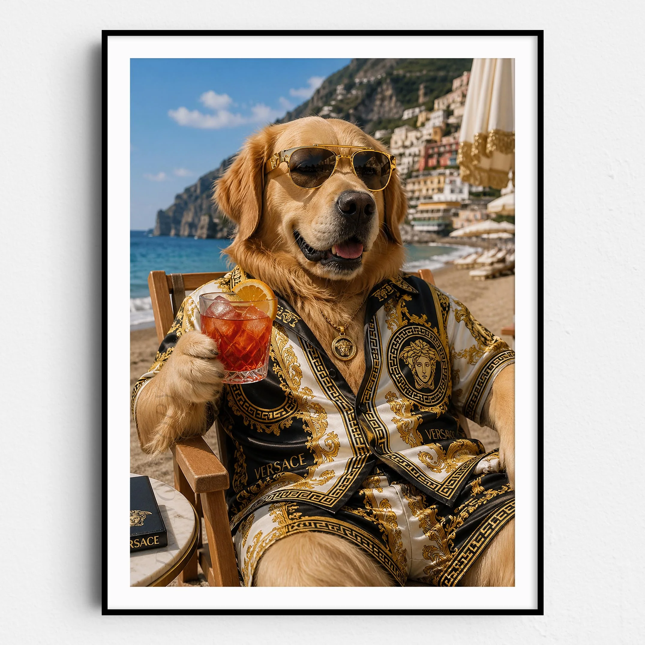 Versace Golden Retriever - Life's A Beach