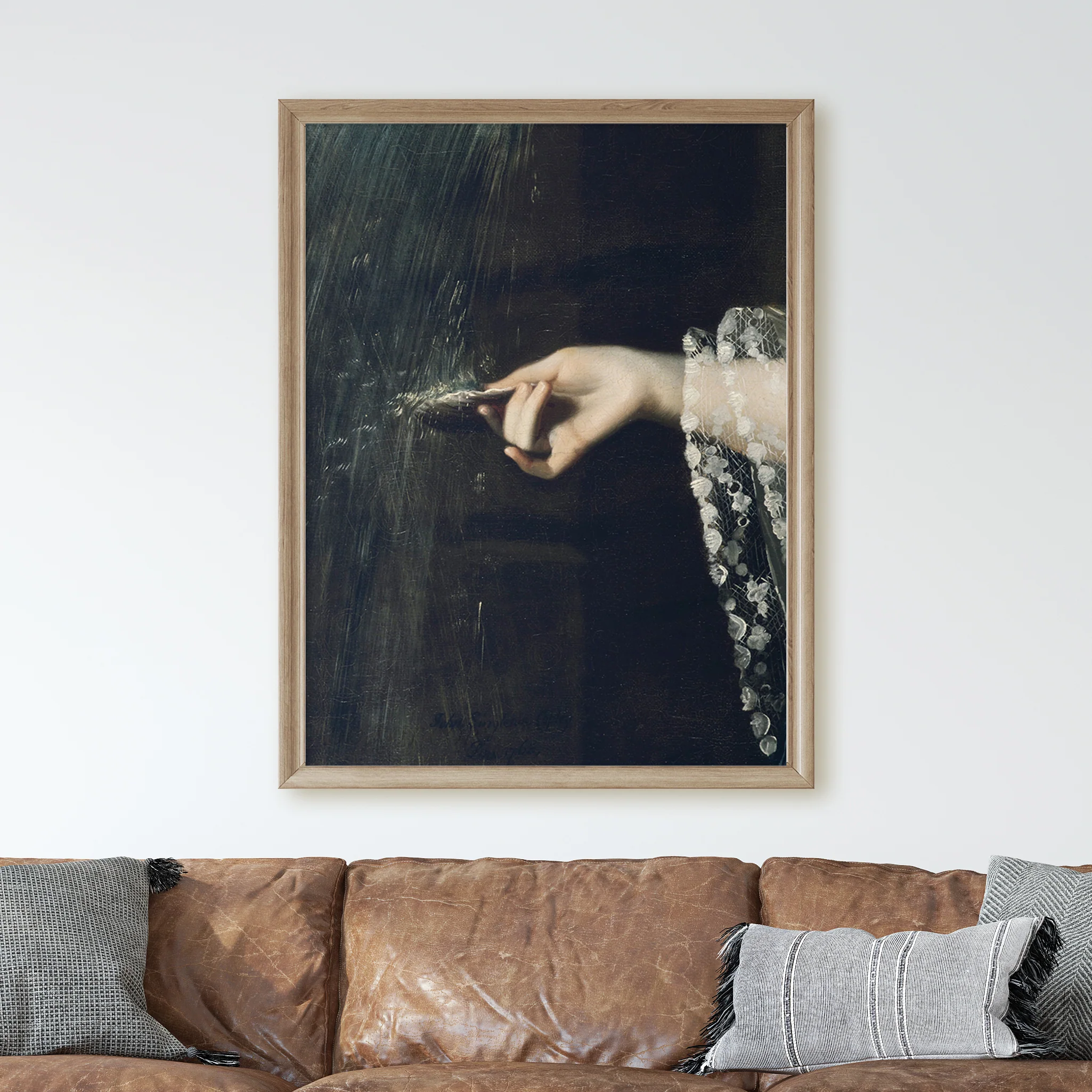 Victorian Woman Catching Water Droplets - Image 2