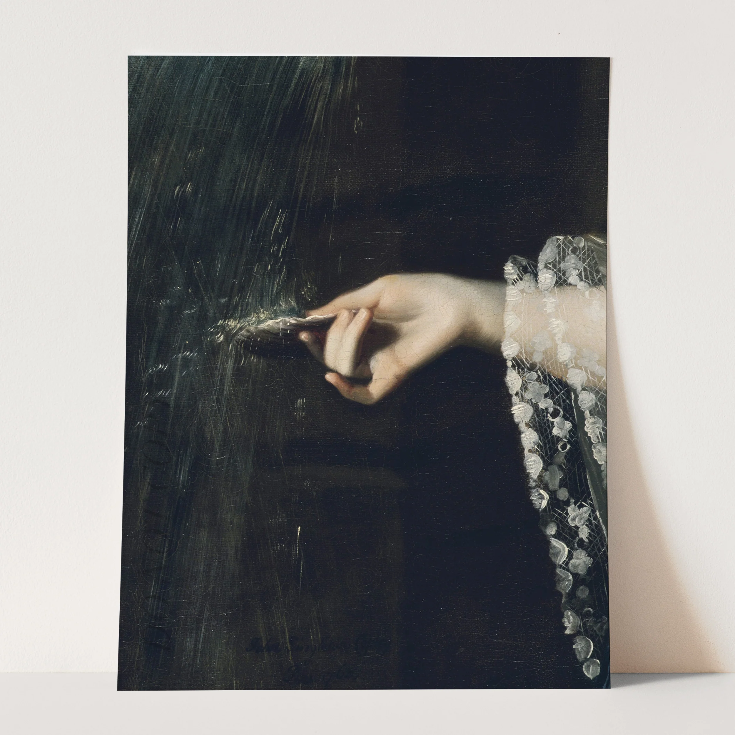 Victorian Woman Catching Water Droplets - Image 3