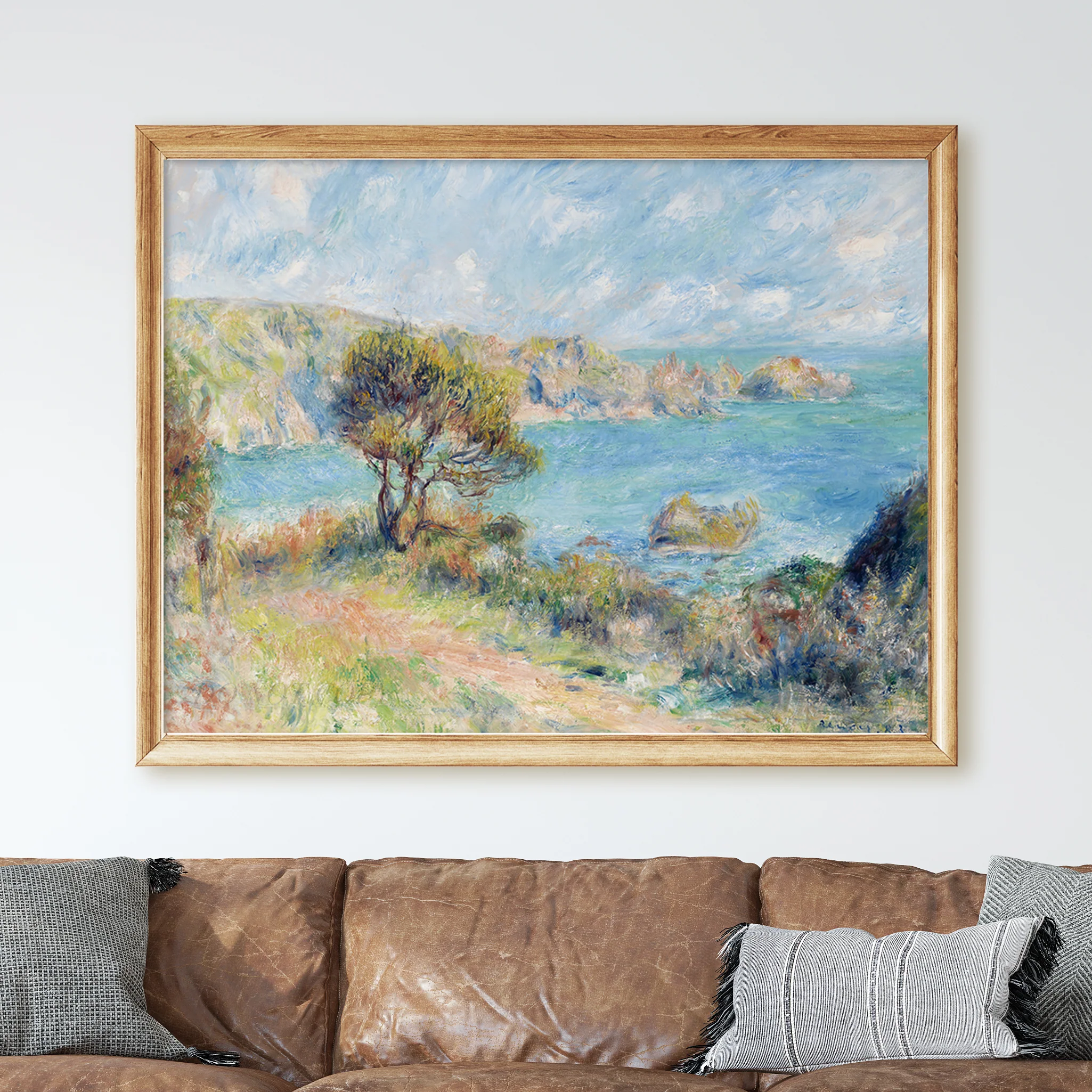 View at Guernsey (1883) by Pierre-Auguste Renoir - Image 2