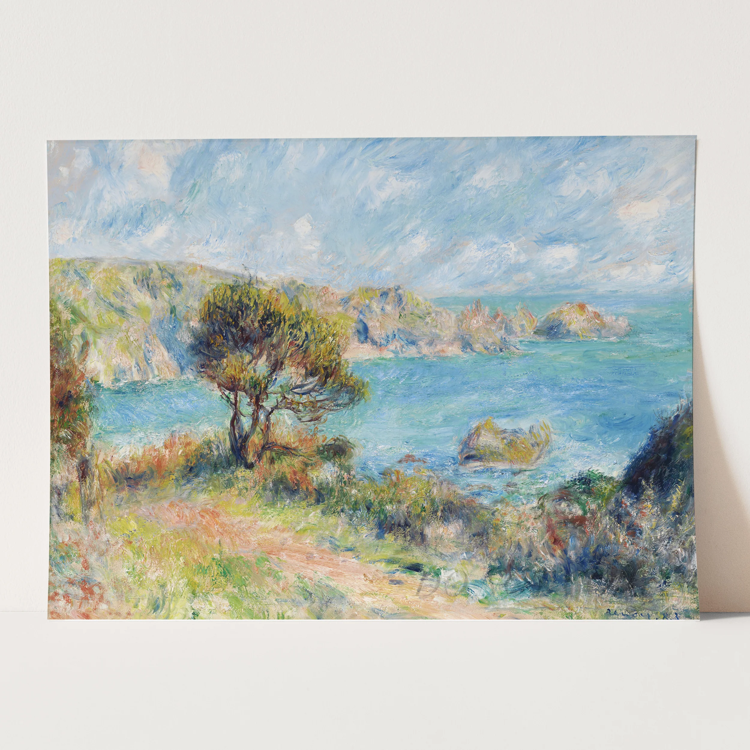 View at Guernsey (1883) by Pierre-Auguste Renoir - Image 3