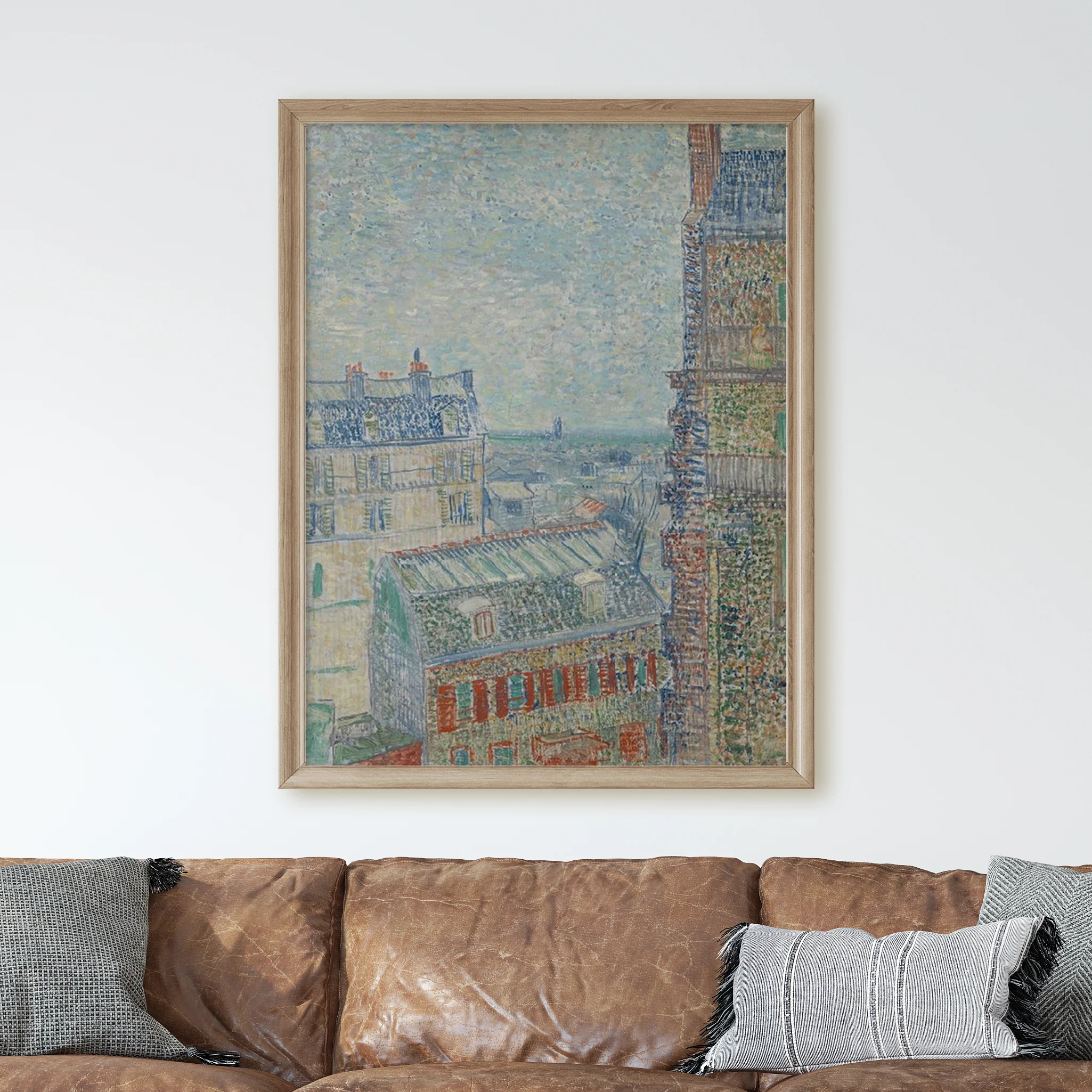 View from Theo's Apartment (1887) by Van Gogh - Image 2