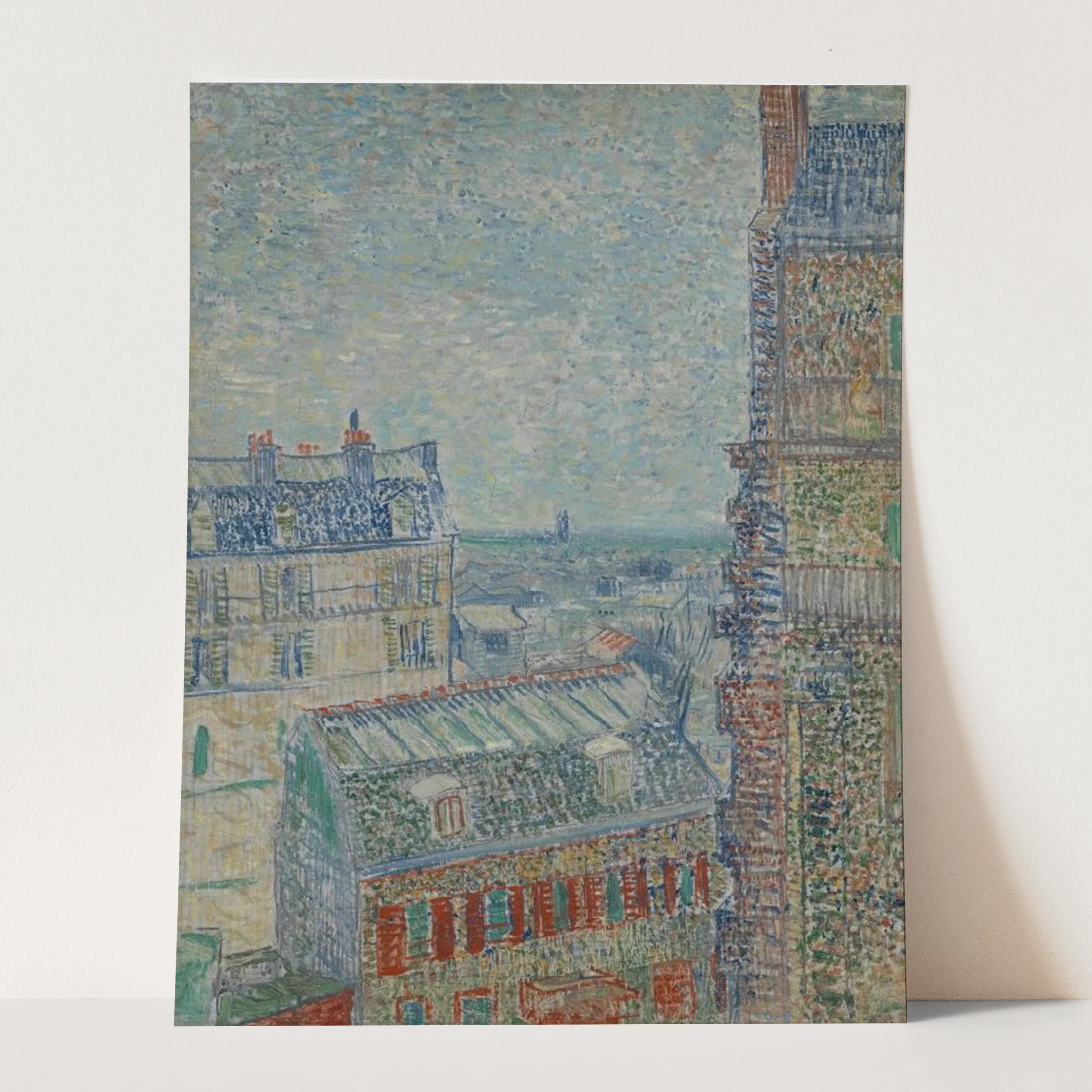 View from Theo's Apartment (1887) by Van Gogh - Image 3