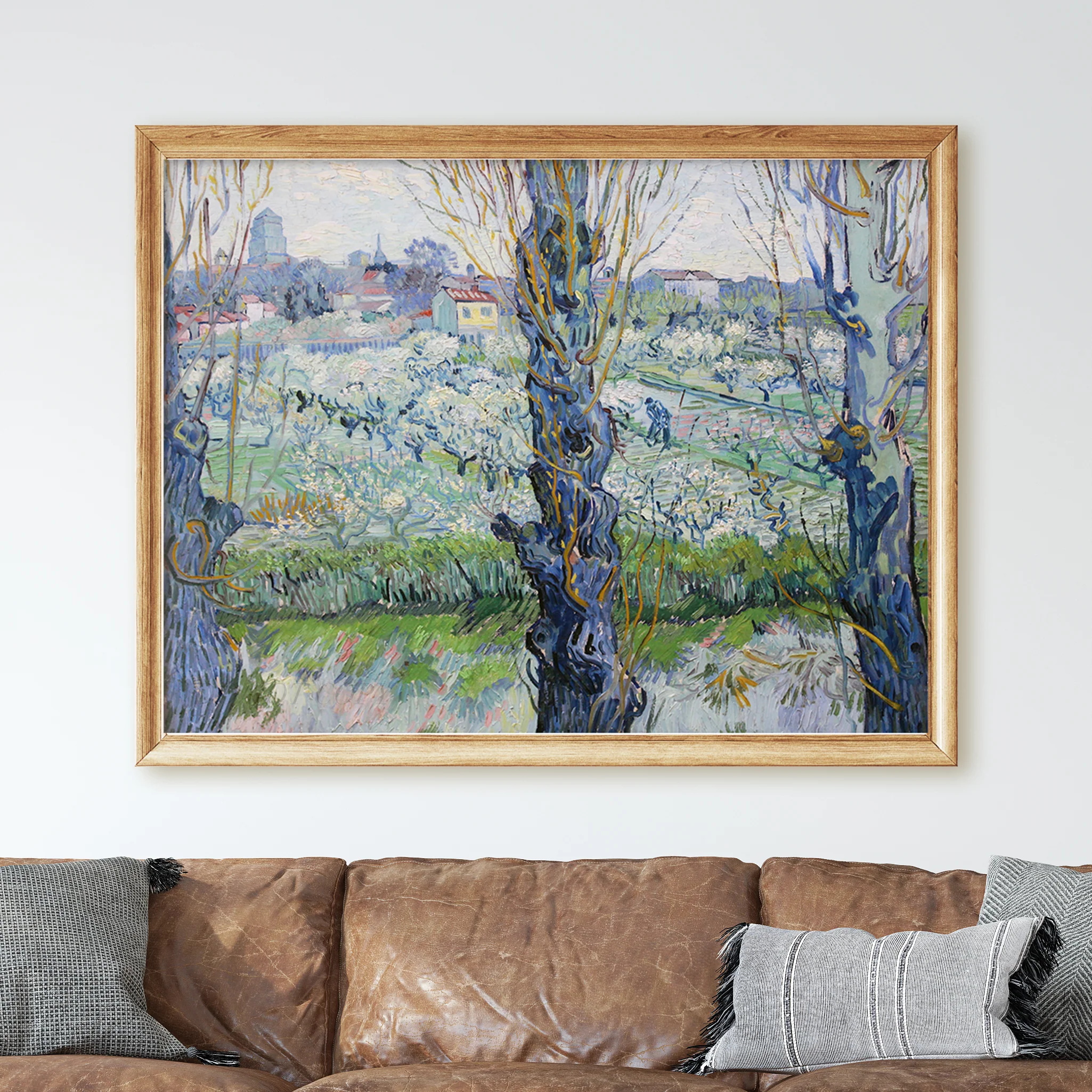 View of Arles, Flowering Orchards (1889) by Van Gogh - Image 2