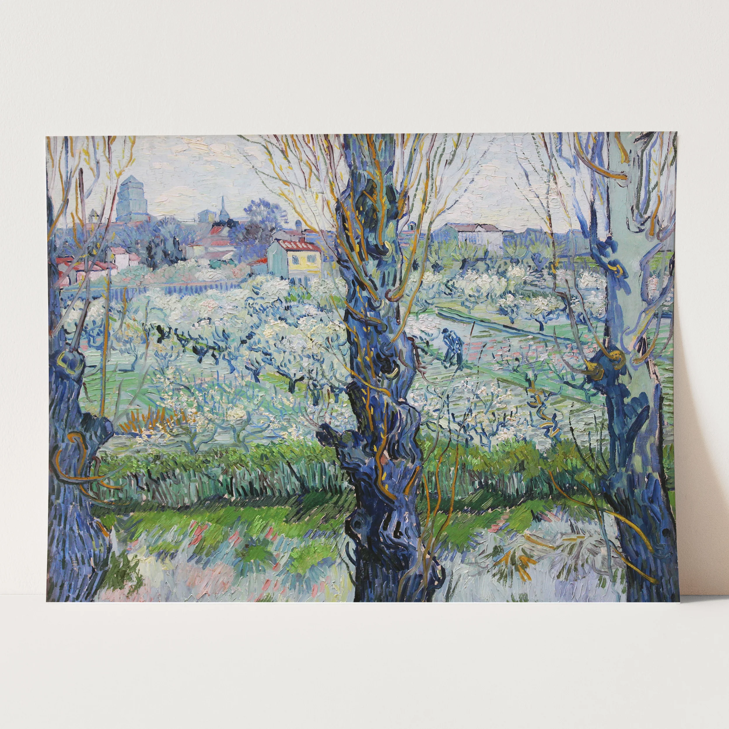 View of Arles, Flowering Orchards (1889) by Van Gogh - Image 3
