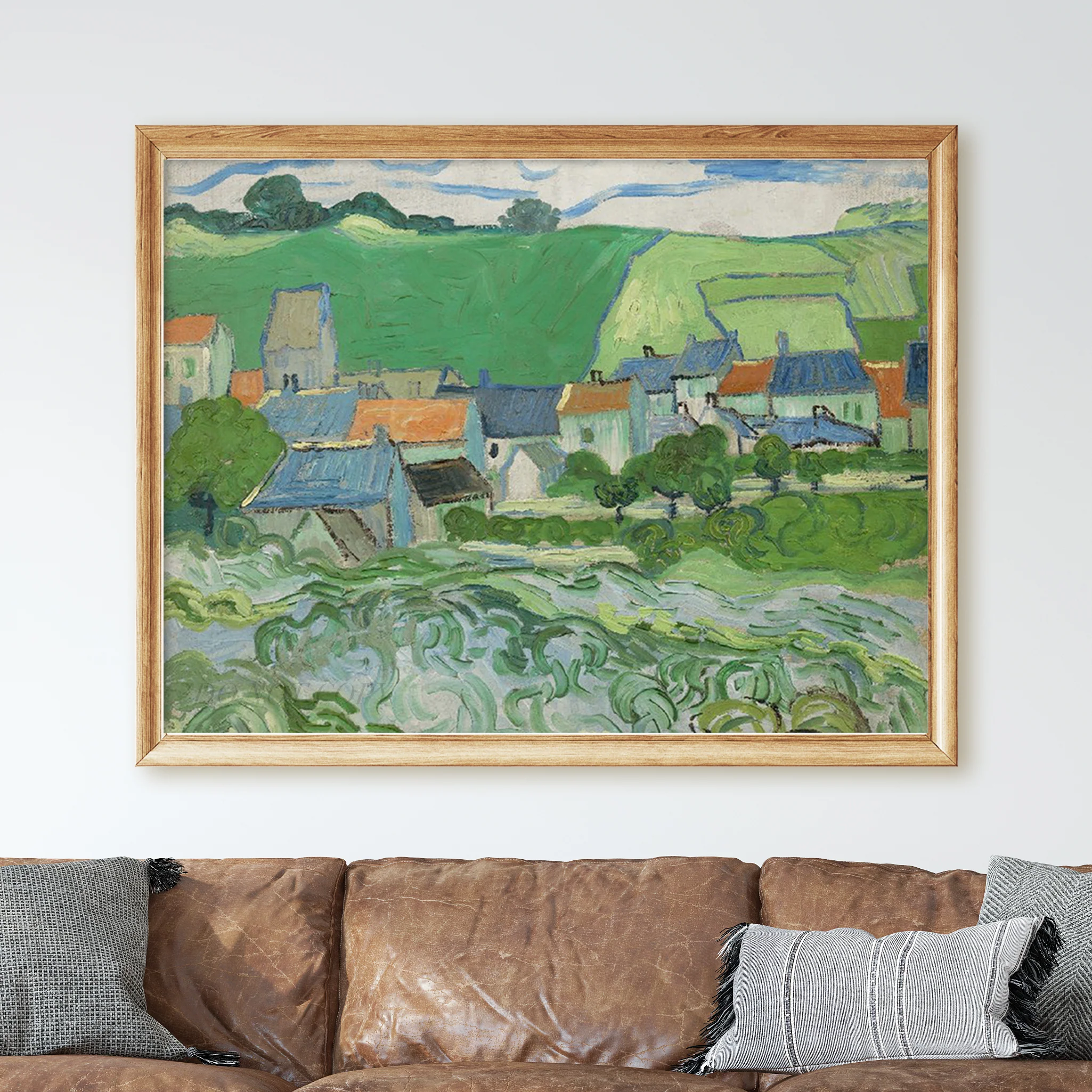 View of Auvers-sur-Oise (1890) by Van Gogh - Image 2