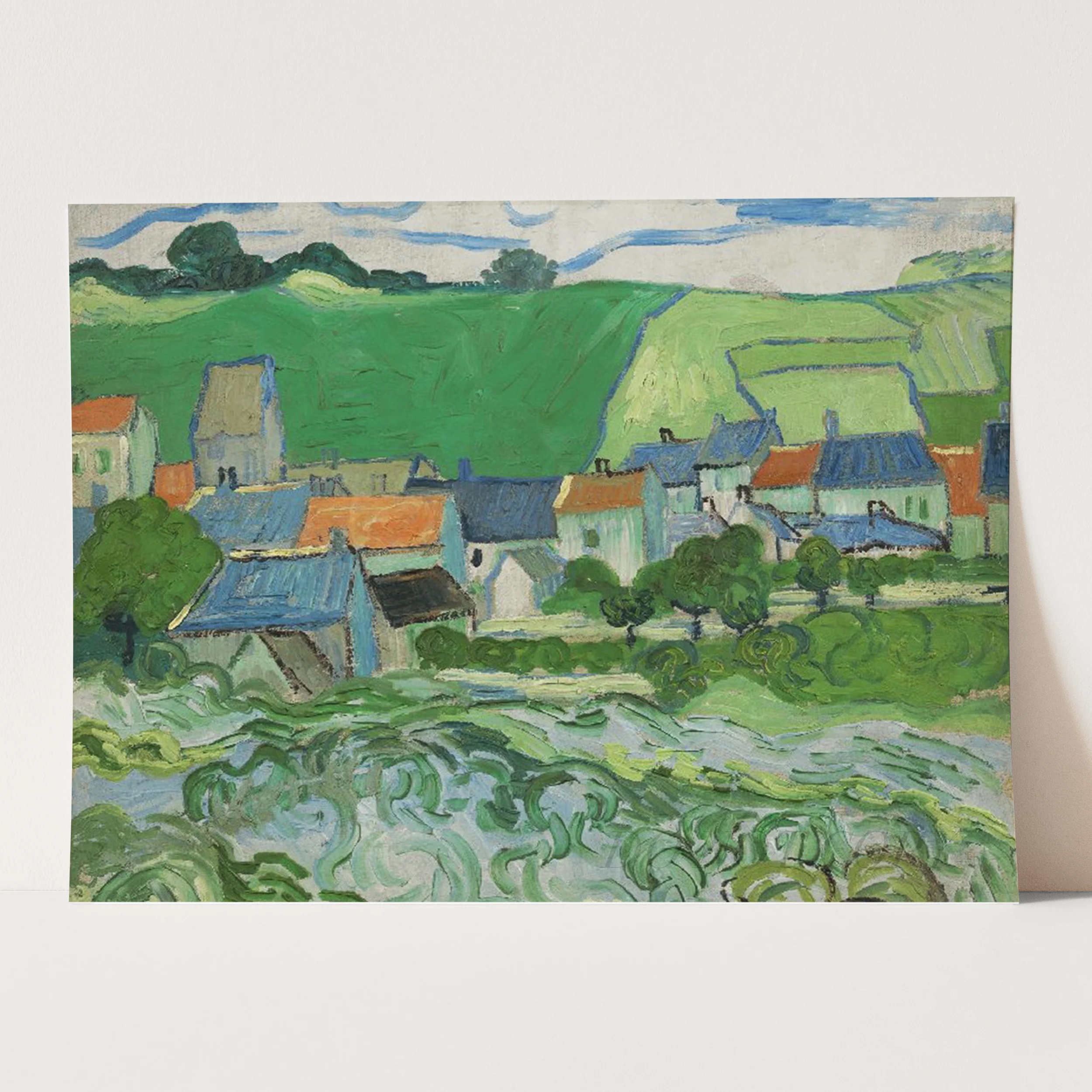 View of Auvers-sur-Oise (1890) by Van Gogh - Image 3