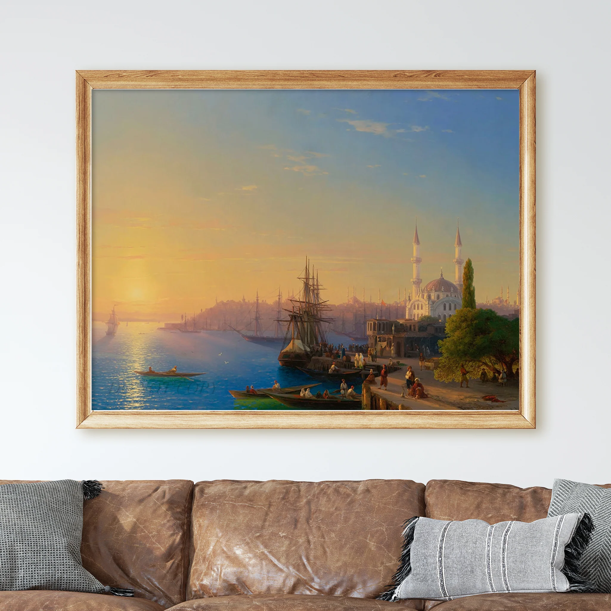 View of Constantinople and the Bosphorus (1856) by Ivan Konstantinovich Aivazovsky - Image 2