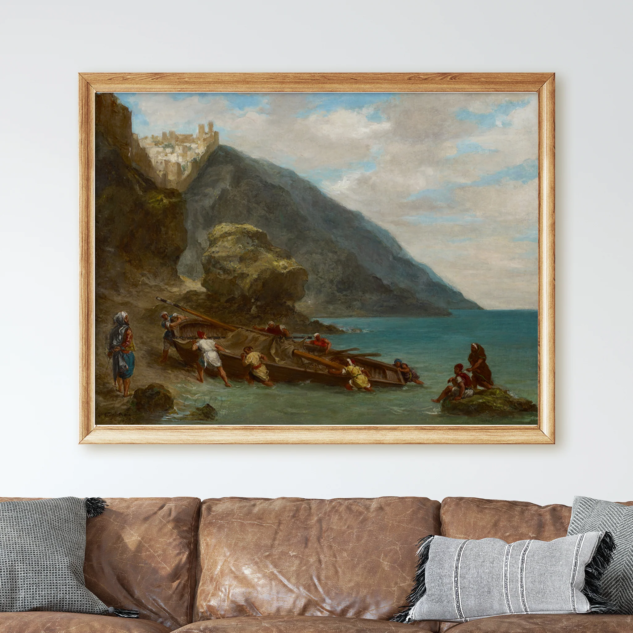 View of Tangier from the Seashore (1856-1858) by Eugène Delacroix - Image 2