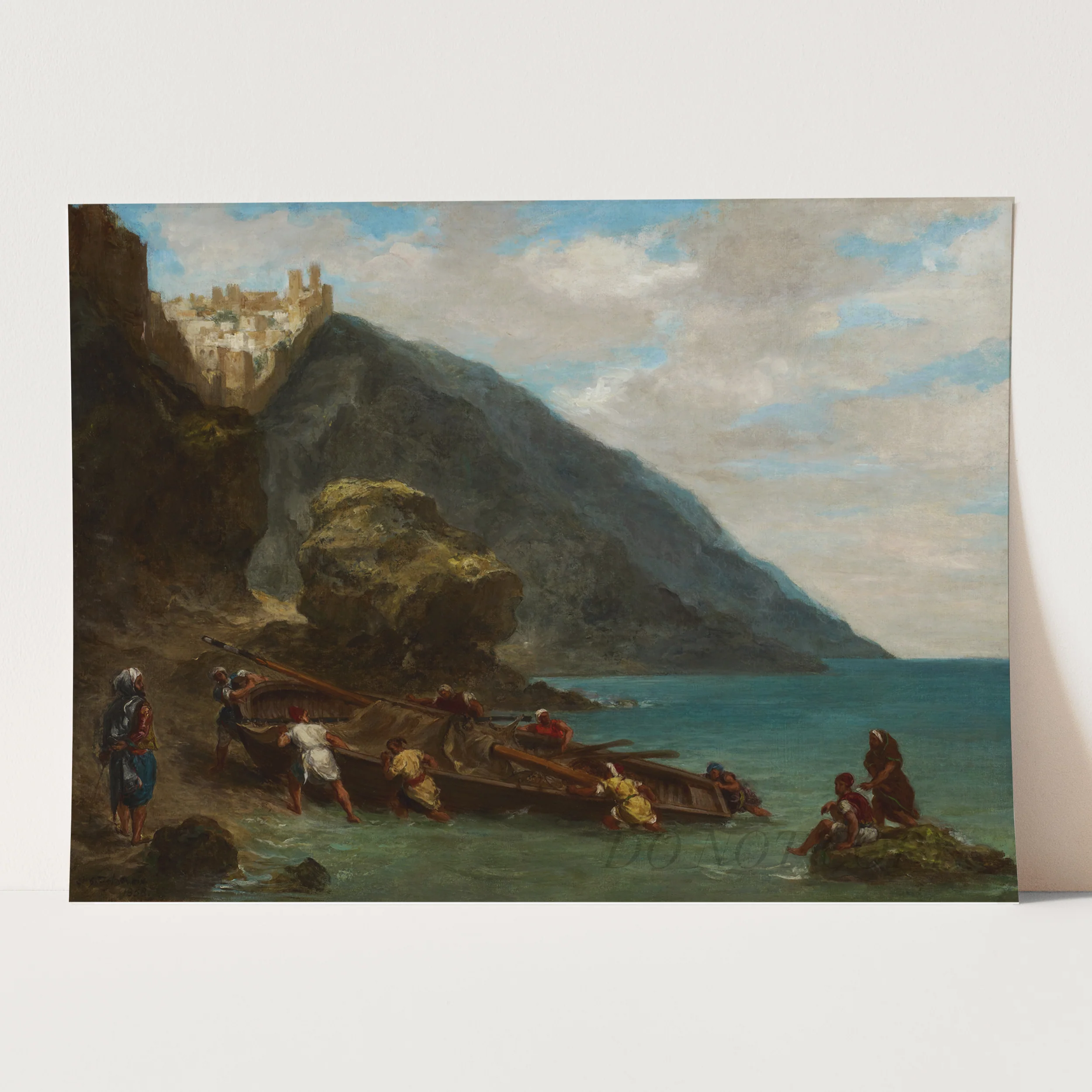 View of Tangier from the Seashore (1856-1858) by Eugène Delacroix - Image 3