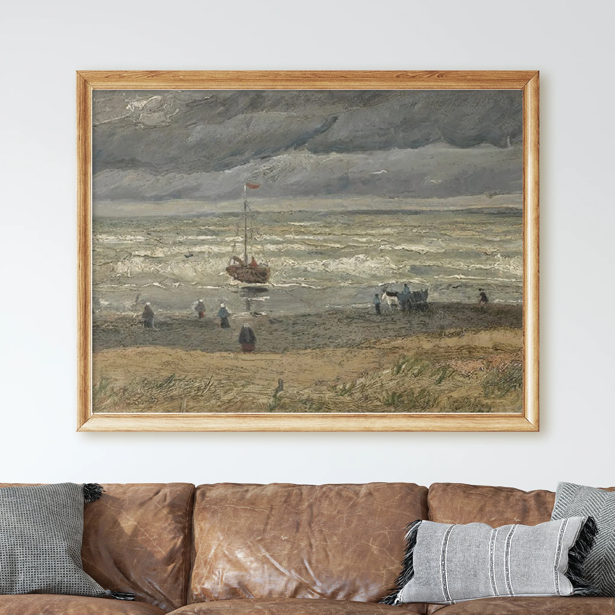 View of the Sea at Scheveningen (1882) by Van Gogh - Image 2