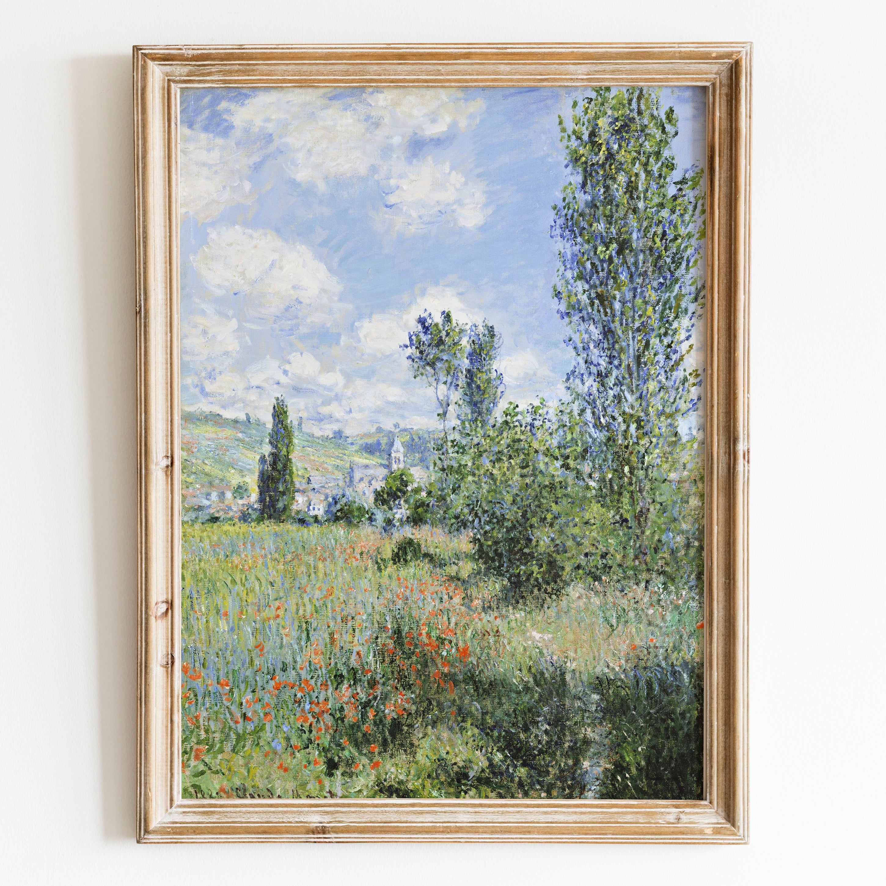 View of Vétheuil (1880) by Claude Monet