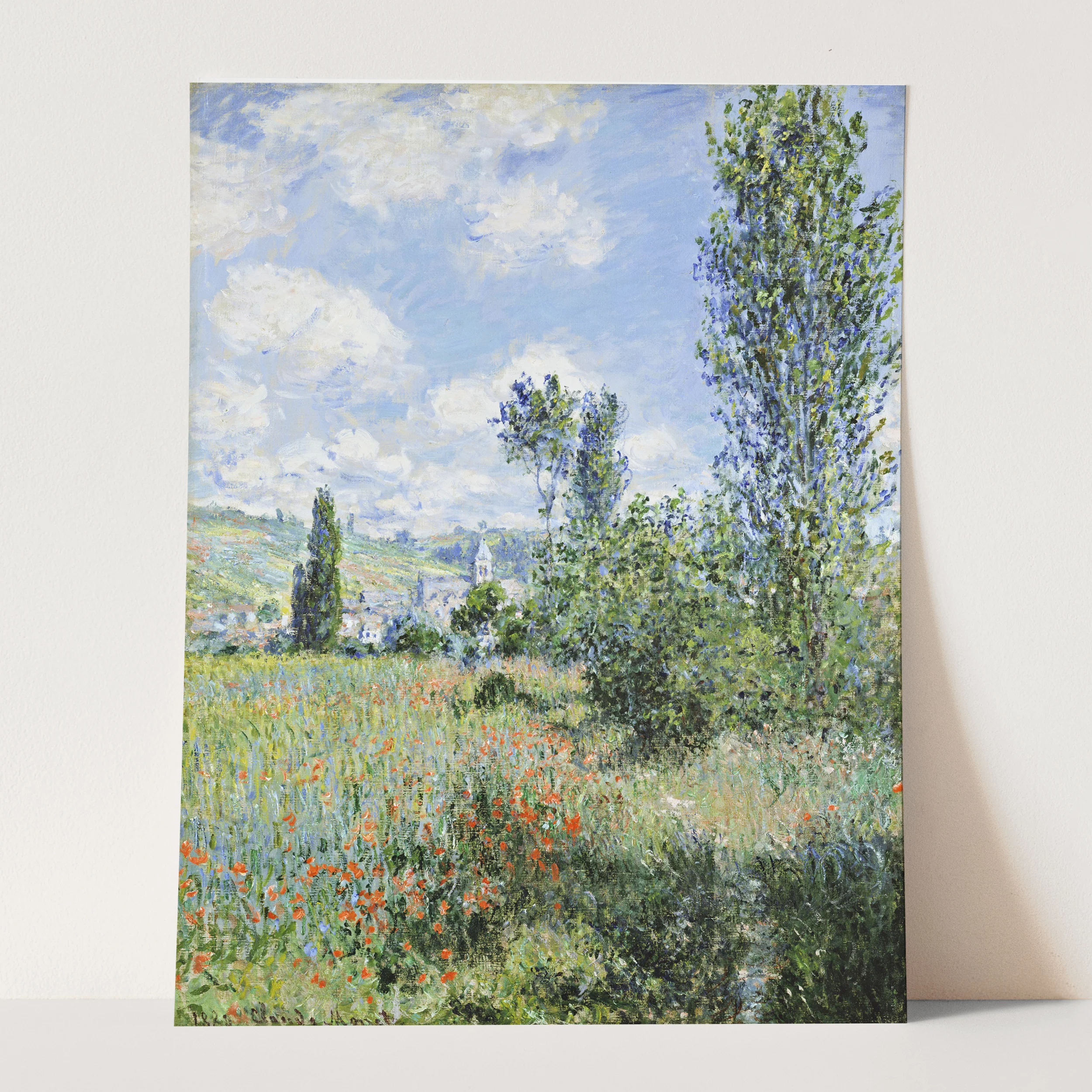 View of Vétheuil (1880) by Claude Monet - Image 3