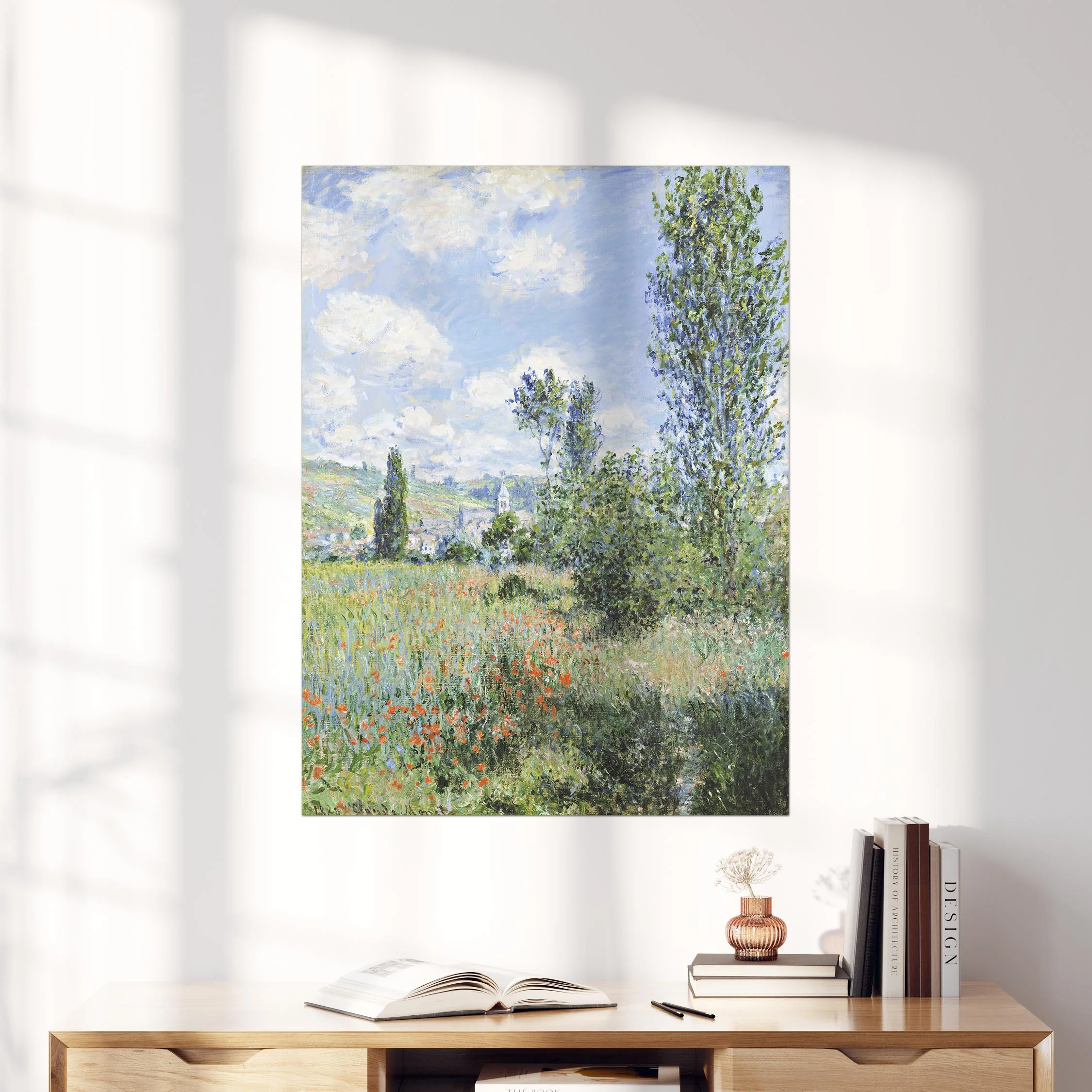 View of Vetheuil by Claude Monet - Image 4