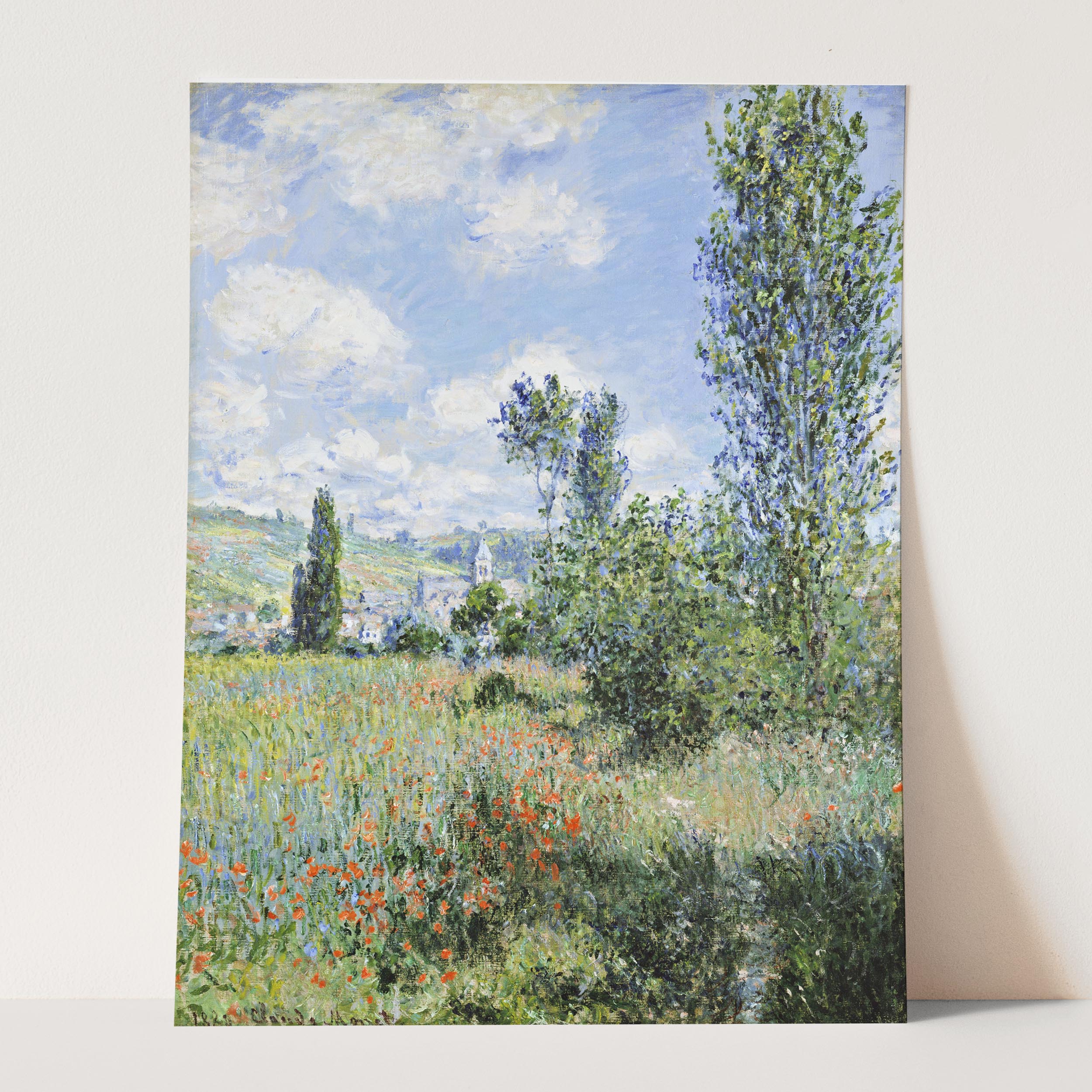 View of Vetheuil by Claude Monet - Image 5
