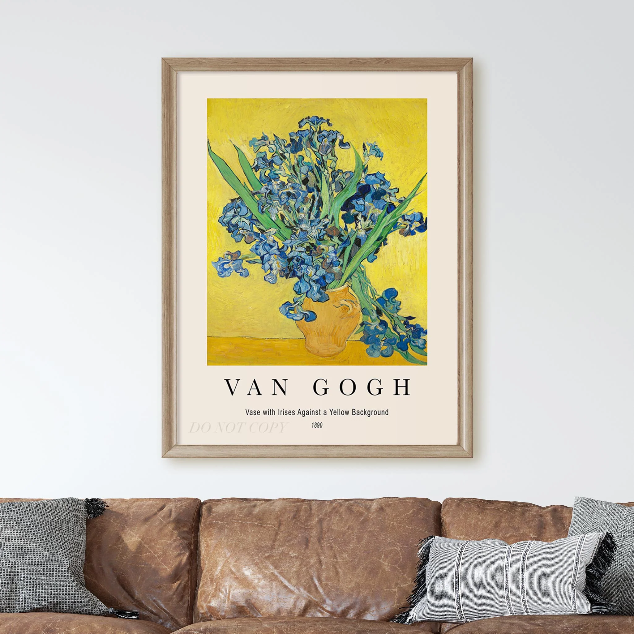 Vincent Van Gogh: Vase with Irises Against a Yellow Background - Image 2