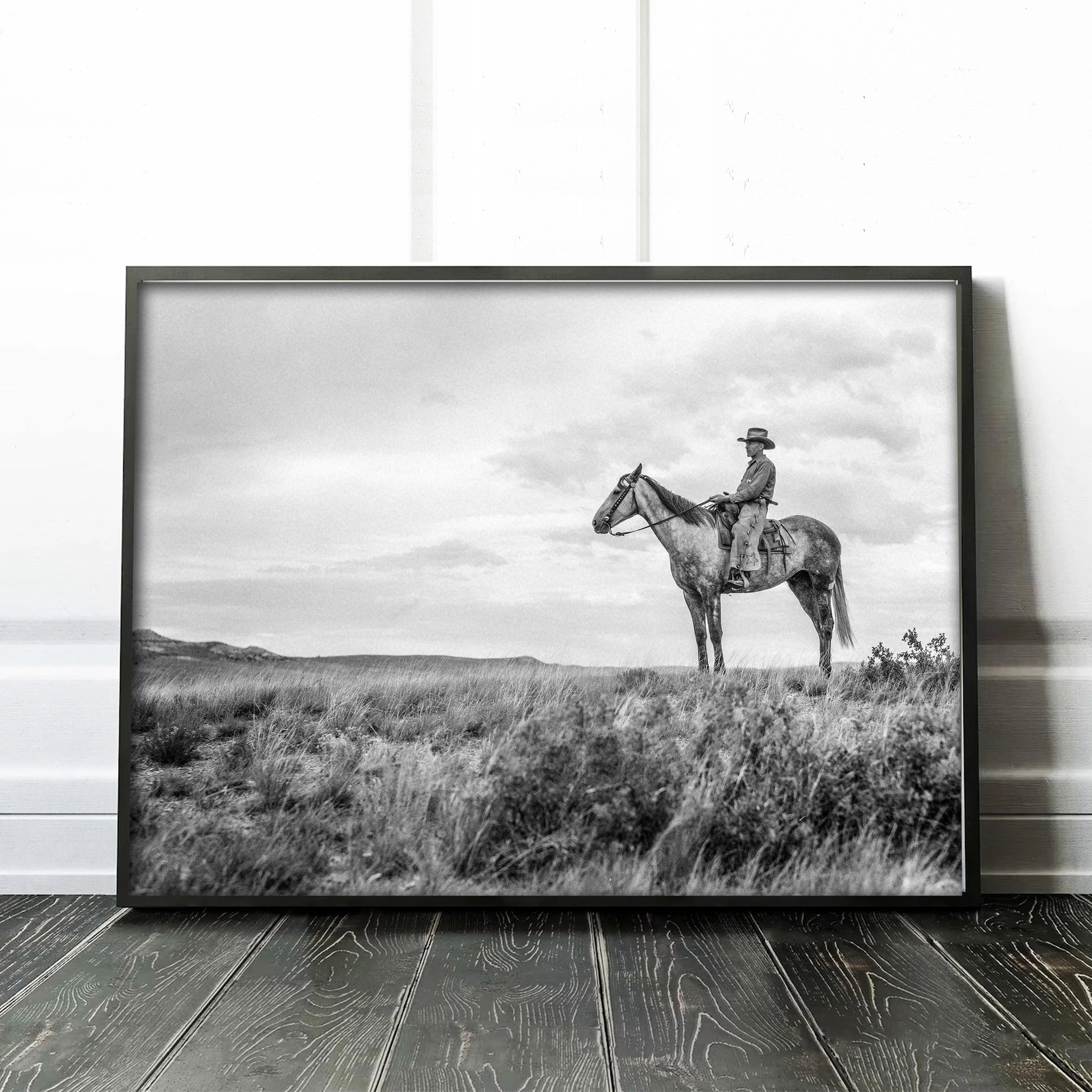 Vintage Cowboy On Horse - Image 2