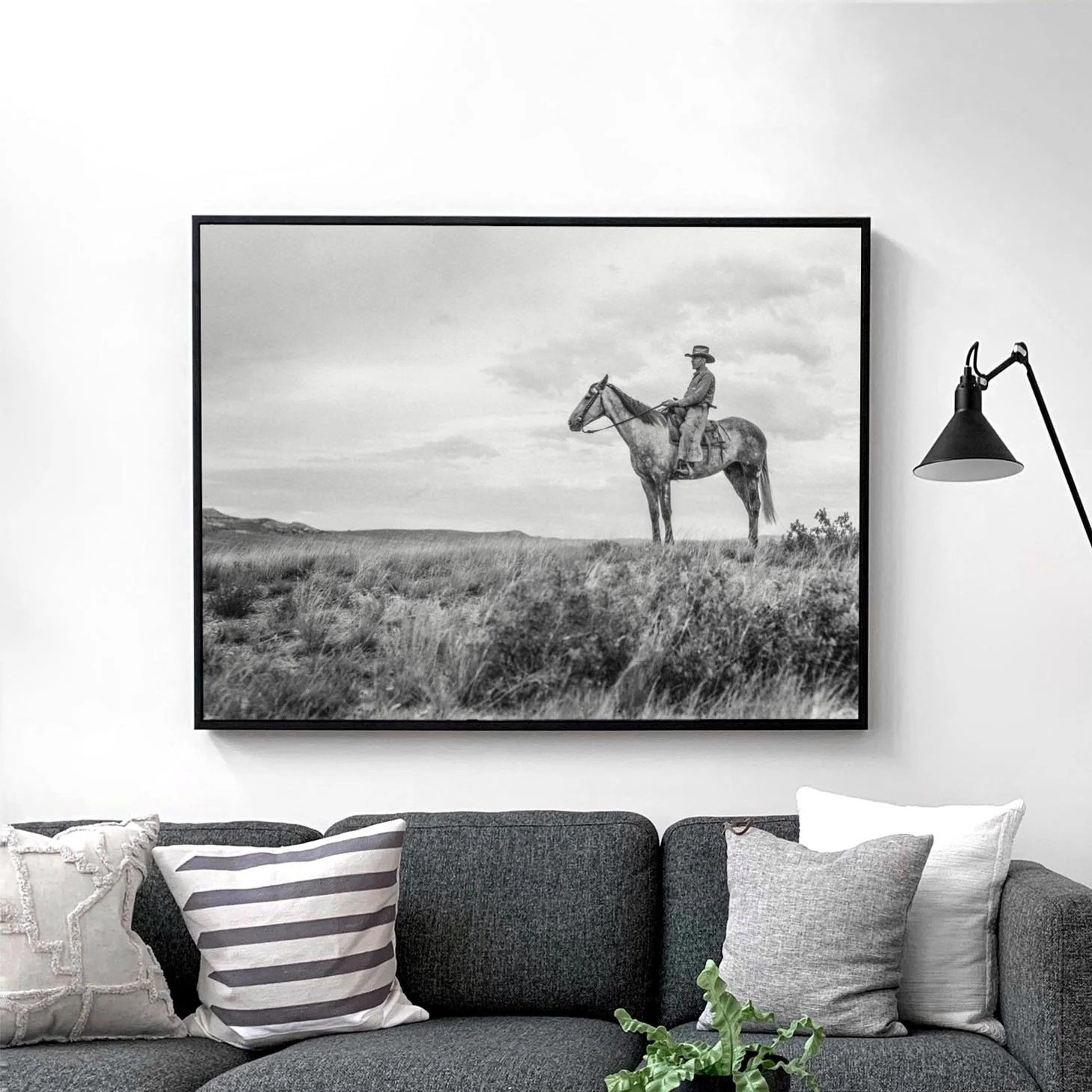 Vintage Cowboy On Horse - Image 3