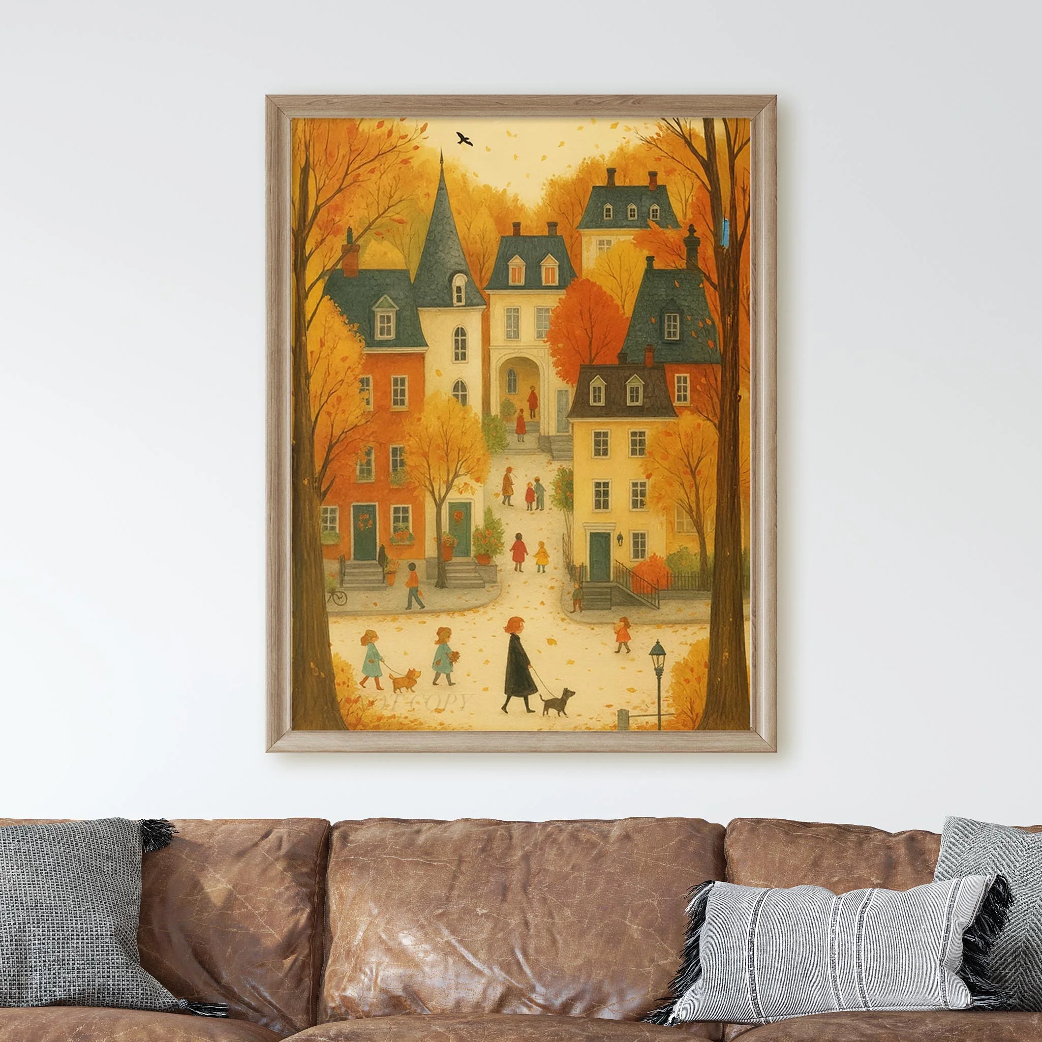 Vintage Fall Autumn Village - Image 2