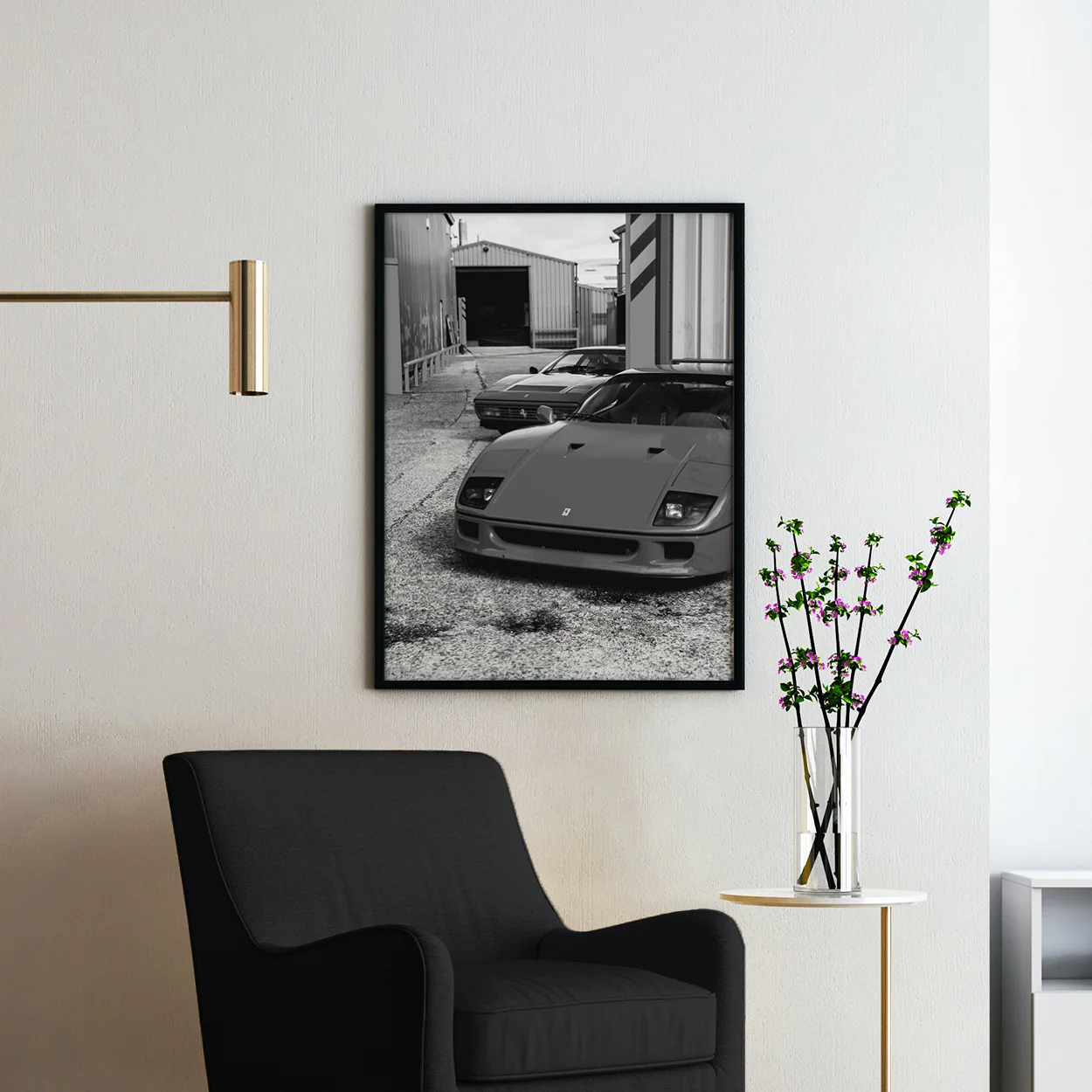 Vintage Ferraris Black & White - Image 2