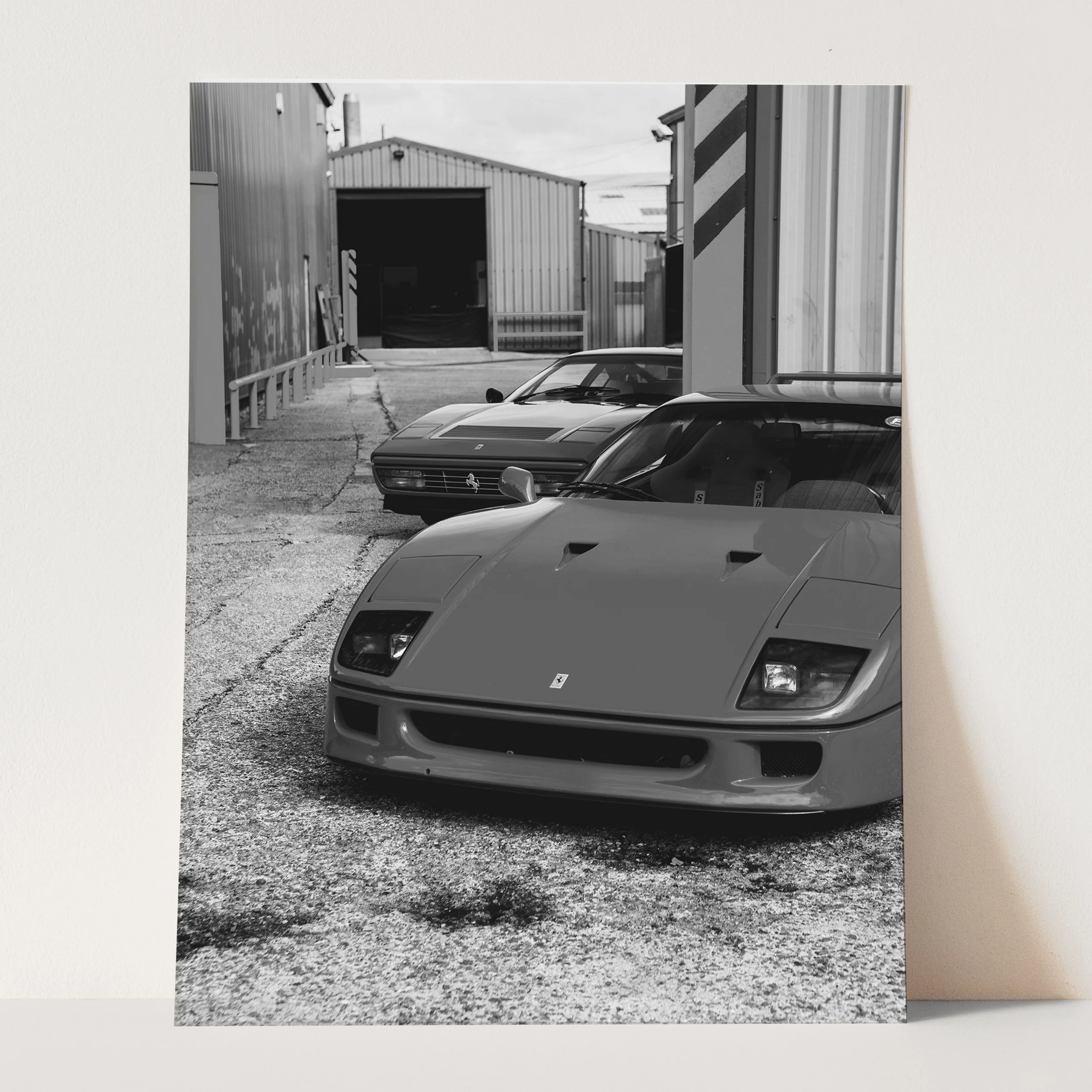 Vintage Ferraris Black & White - Image 3