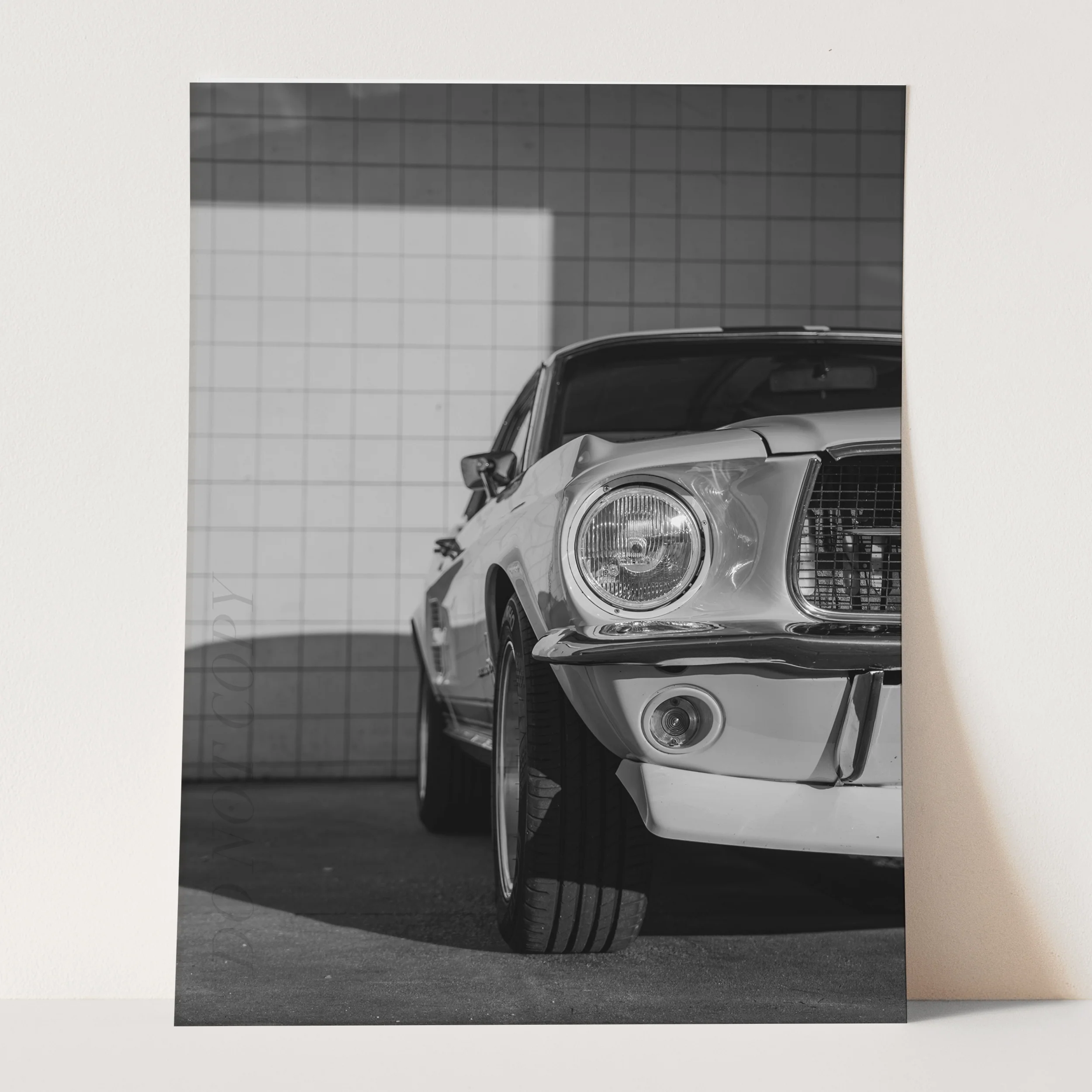 Vintage Ford Mustang Shelby GT500 Front View - Image 3