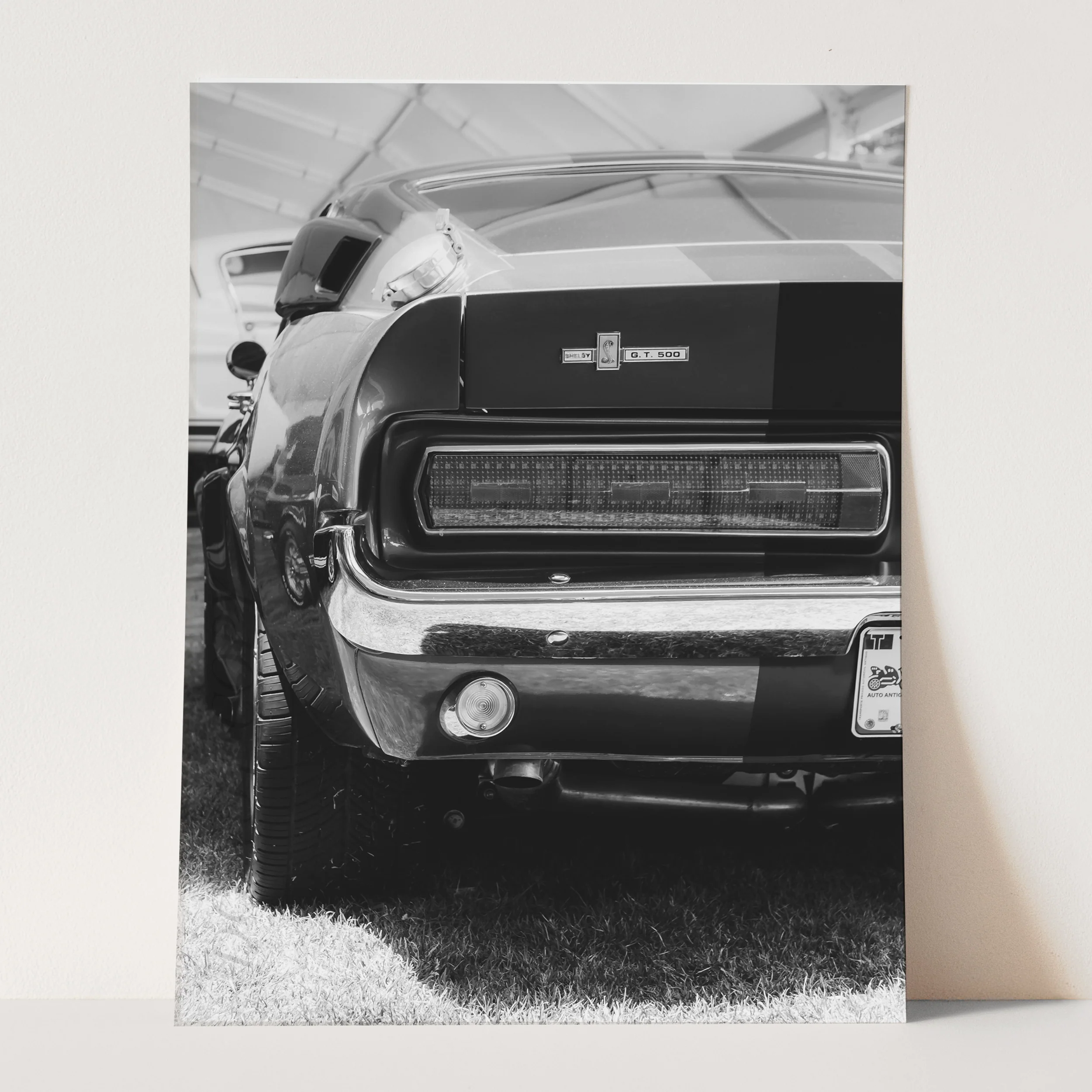 Vintage Ford Mustang Shelby GT500 Rear View - Image 3