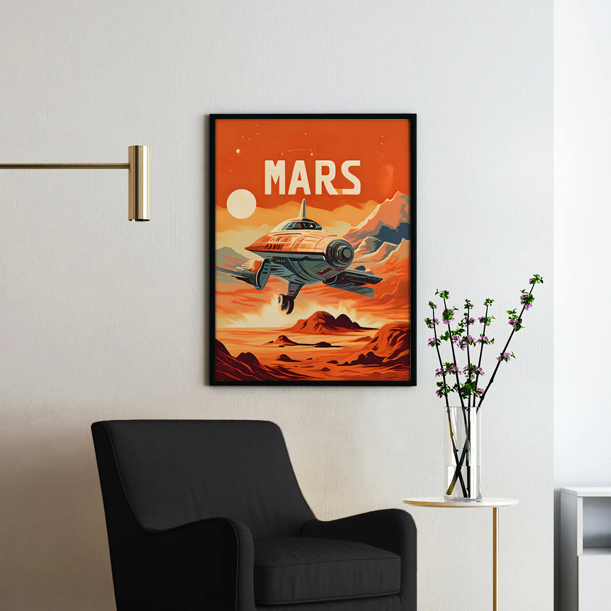 Vintage Mars Travel Poster - Image 2