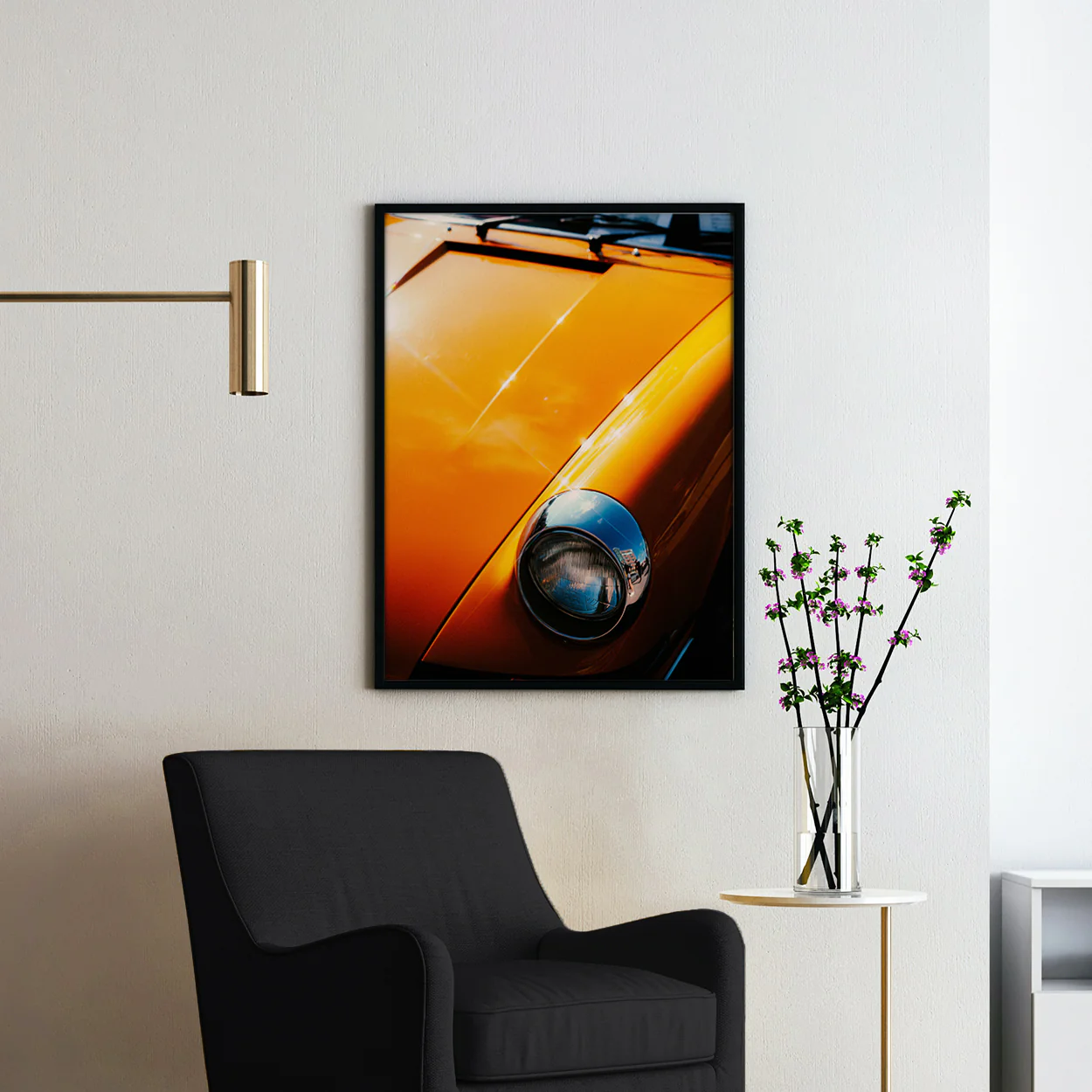Vintage Orange Porsche 911 Light - Image 2