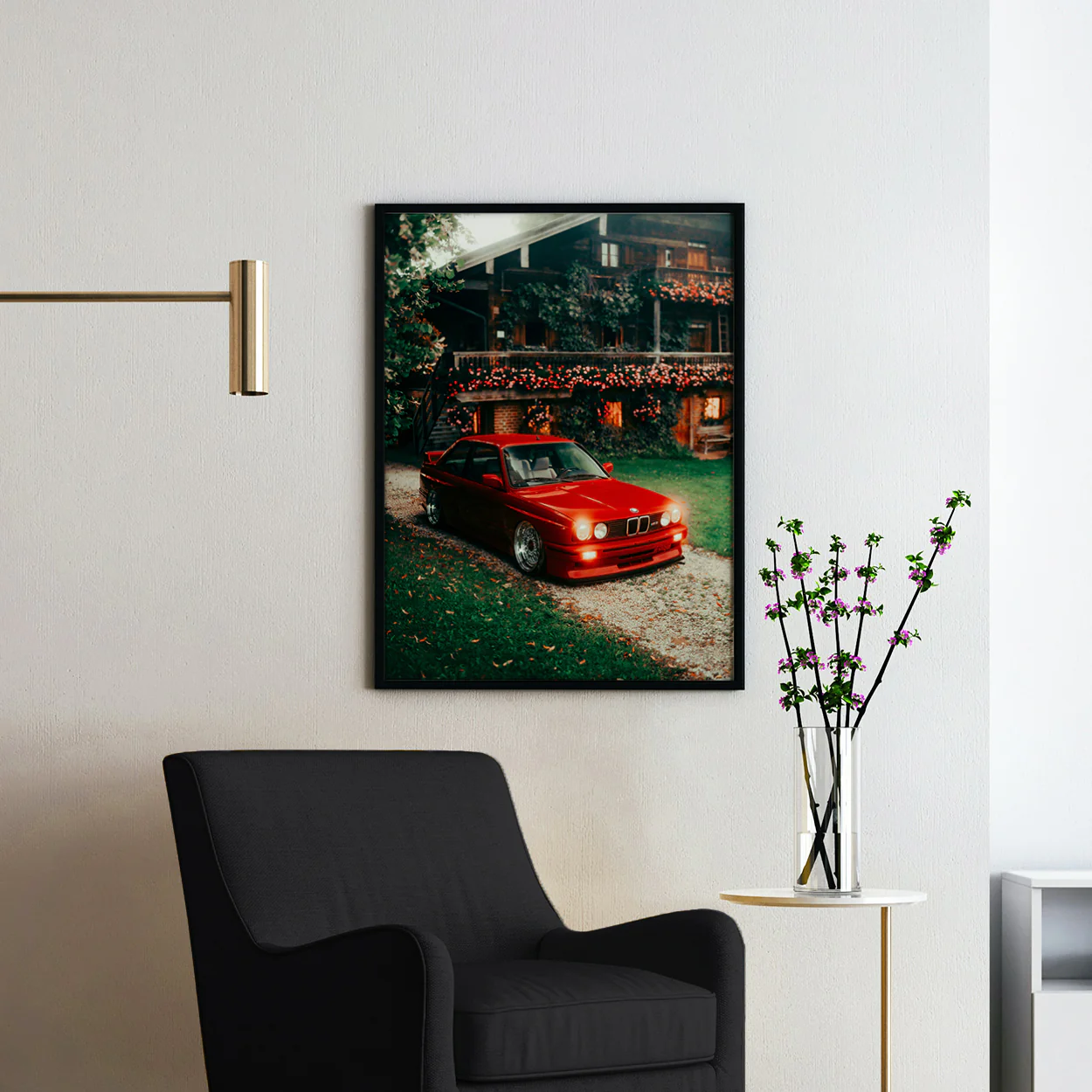 Vintage Red BMW - Image 2