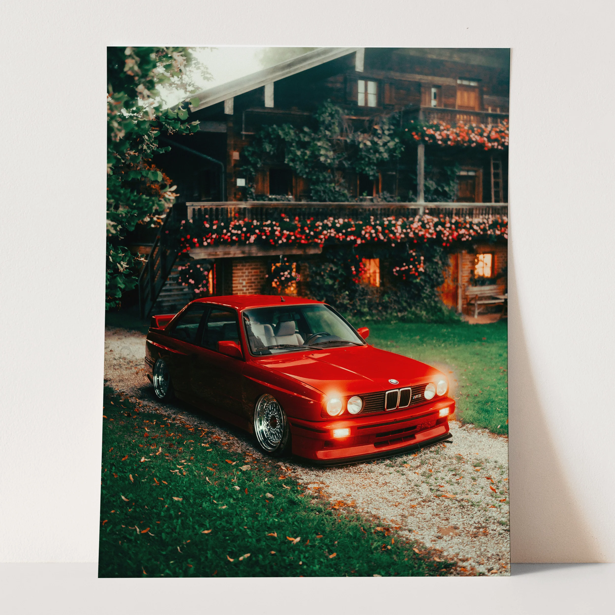 Vintage Red BMW - Image 3